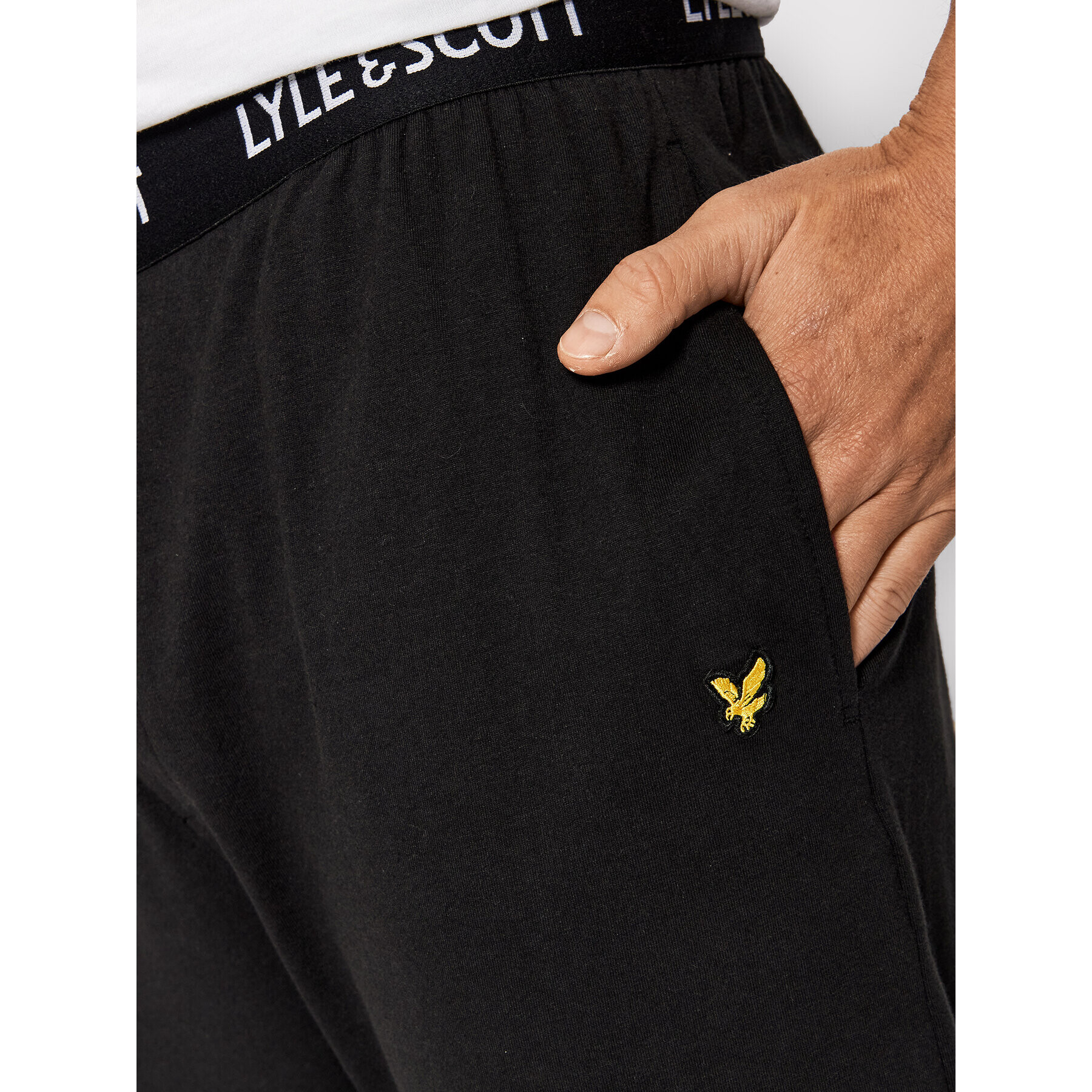 Lyle & Scott Teplákové kalhoty Ezra LSPANT905 Černá Regular Fit - Pepit.cz