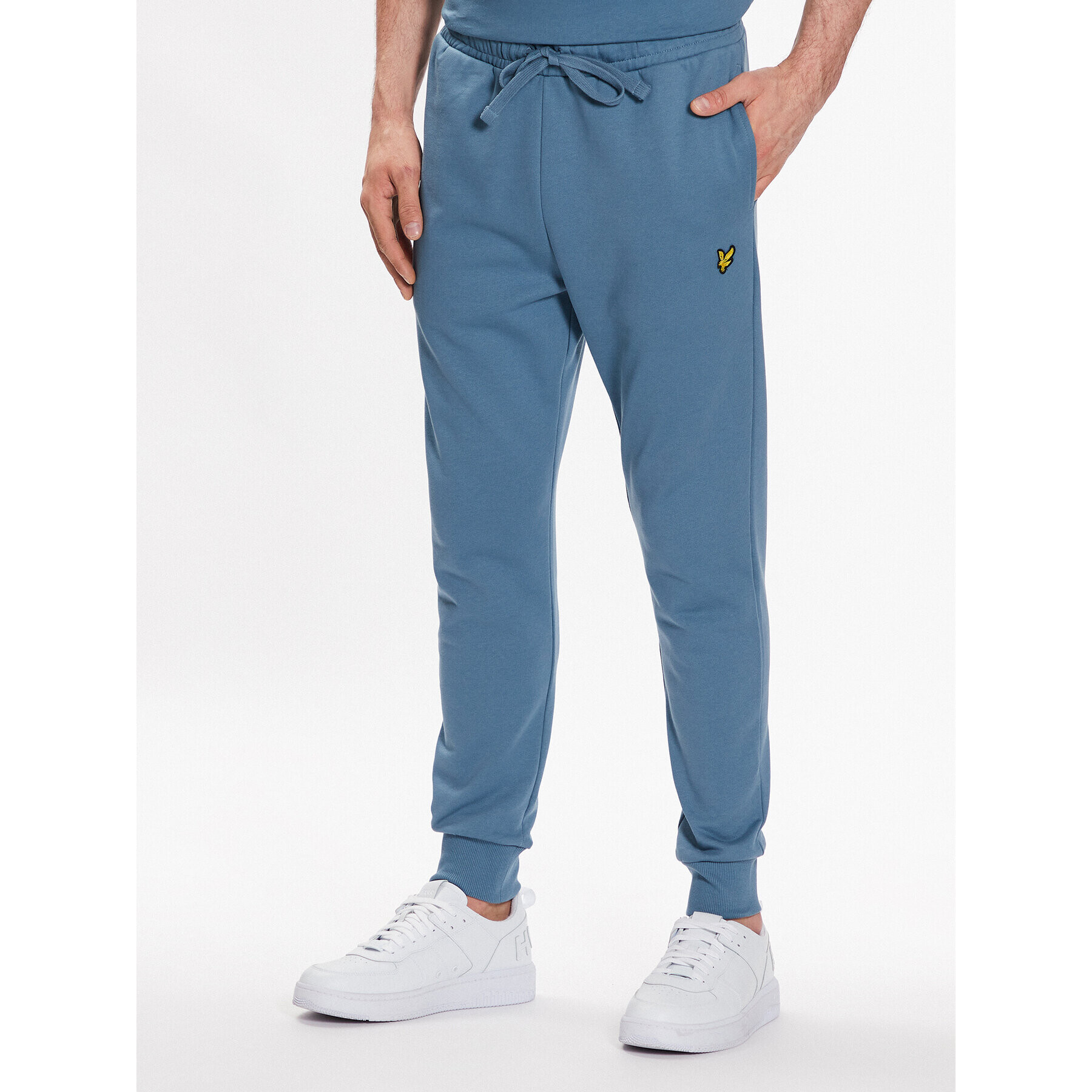 Lyle & Scott Teplákové kalhoty Skinny Sweatpant ML822VOG Modrá Skinny Fit - Pepit.cz