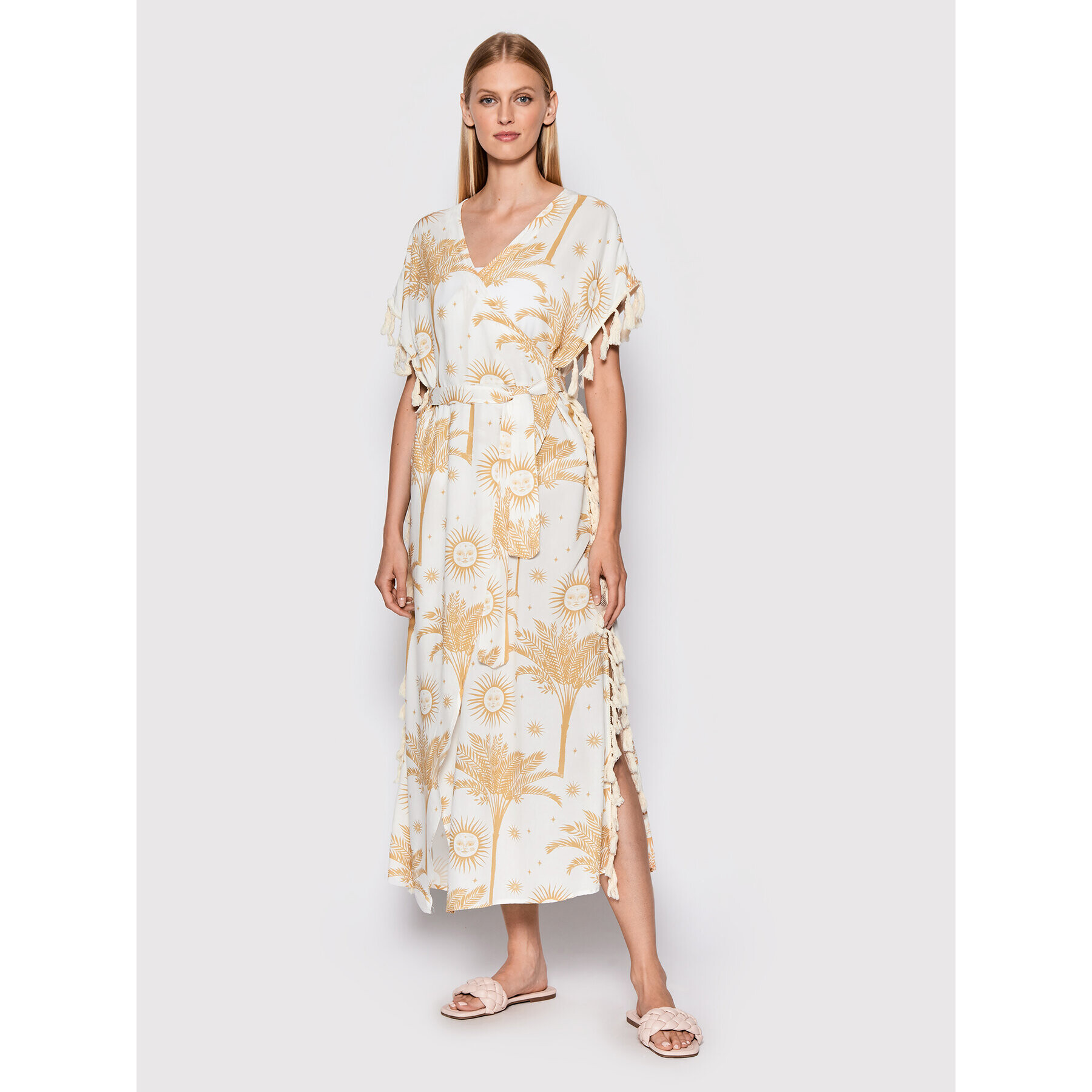 Malai Kimono Roseland C65135 Béžová Regular Fit - Pepit.cz