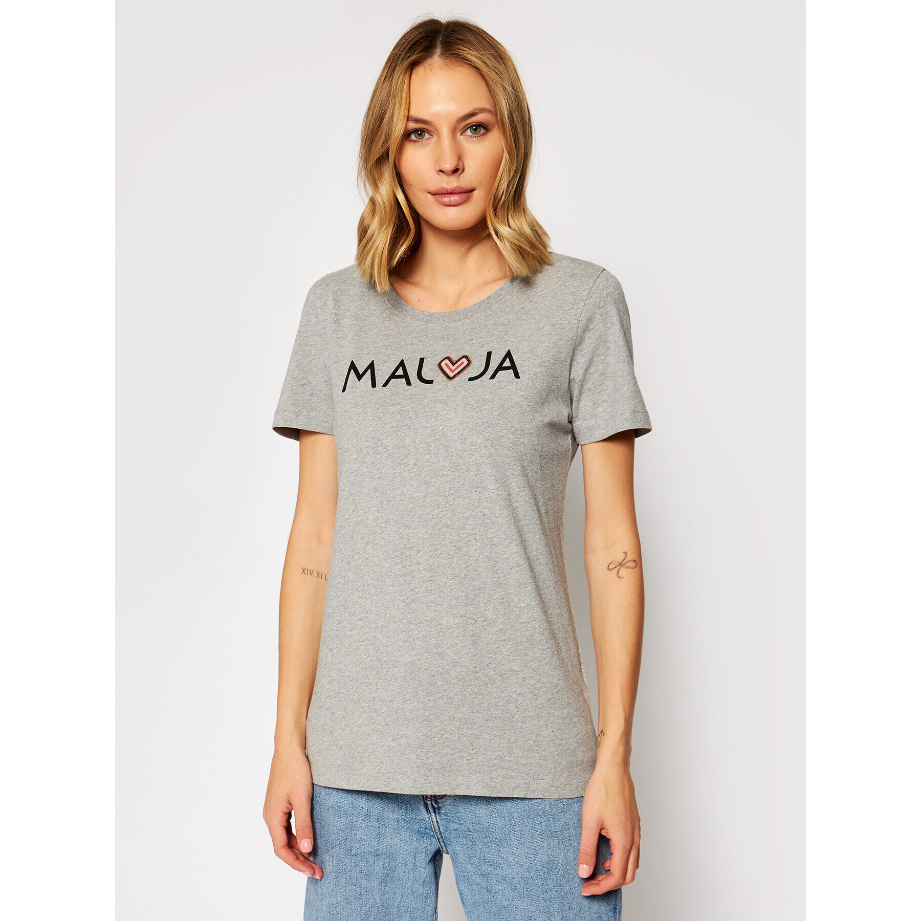 Maloja T-Shirt GatschiM. 30409-1-7096 Šedá Regular Fit - Pepit.cz