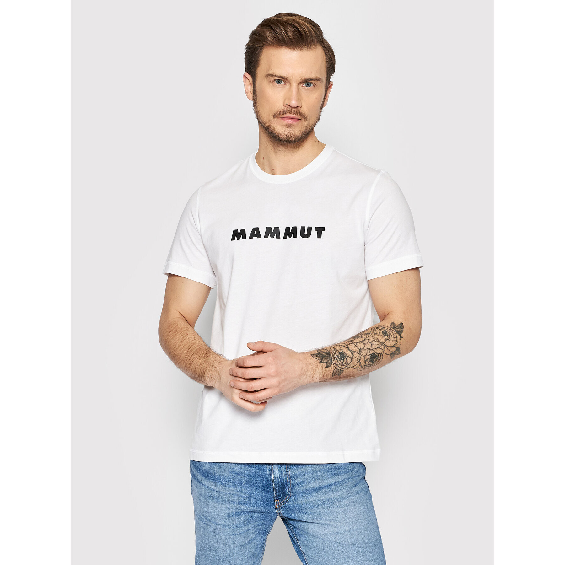 Mammut T-Shirt Core Logo 1017-04030-0243-115 Bílá Regular Fit - Pepit.cz