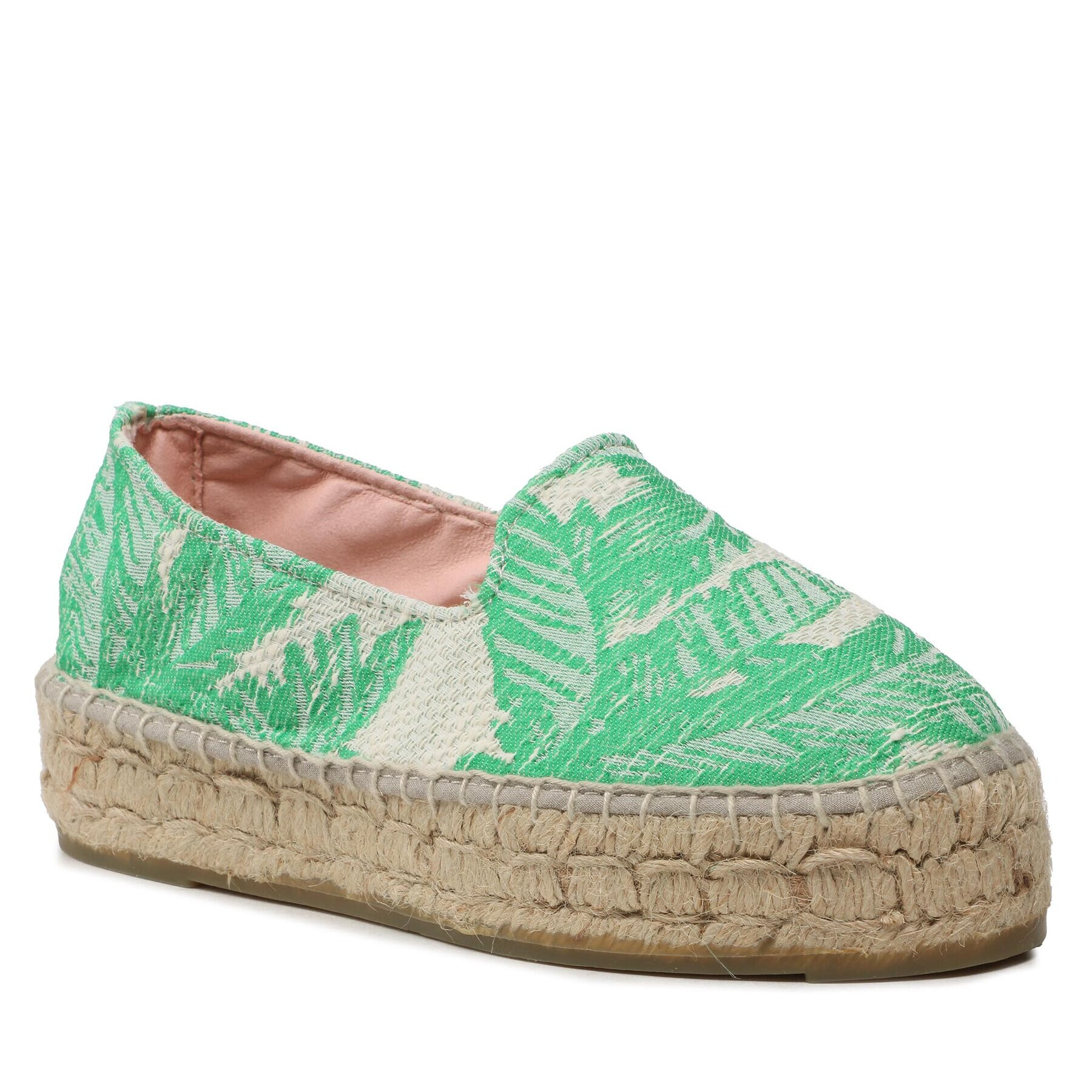 Manebi Espadrilky Cotton Jaquard Double Sole Espadrilles G 4.8 D0 Zelená - Pepit.cz