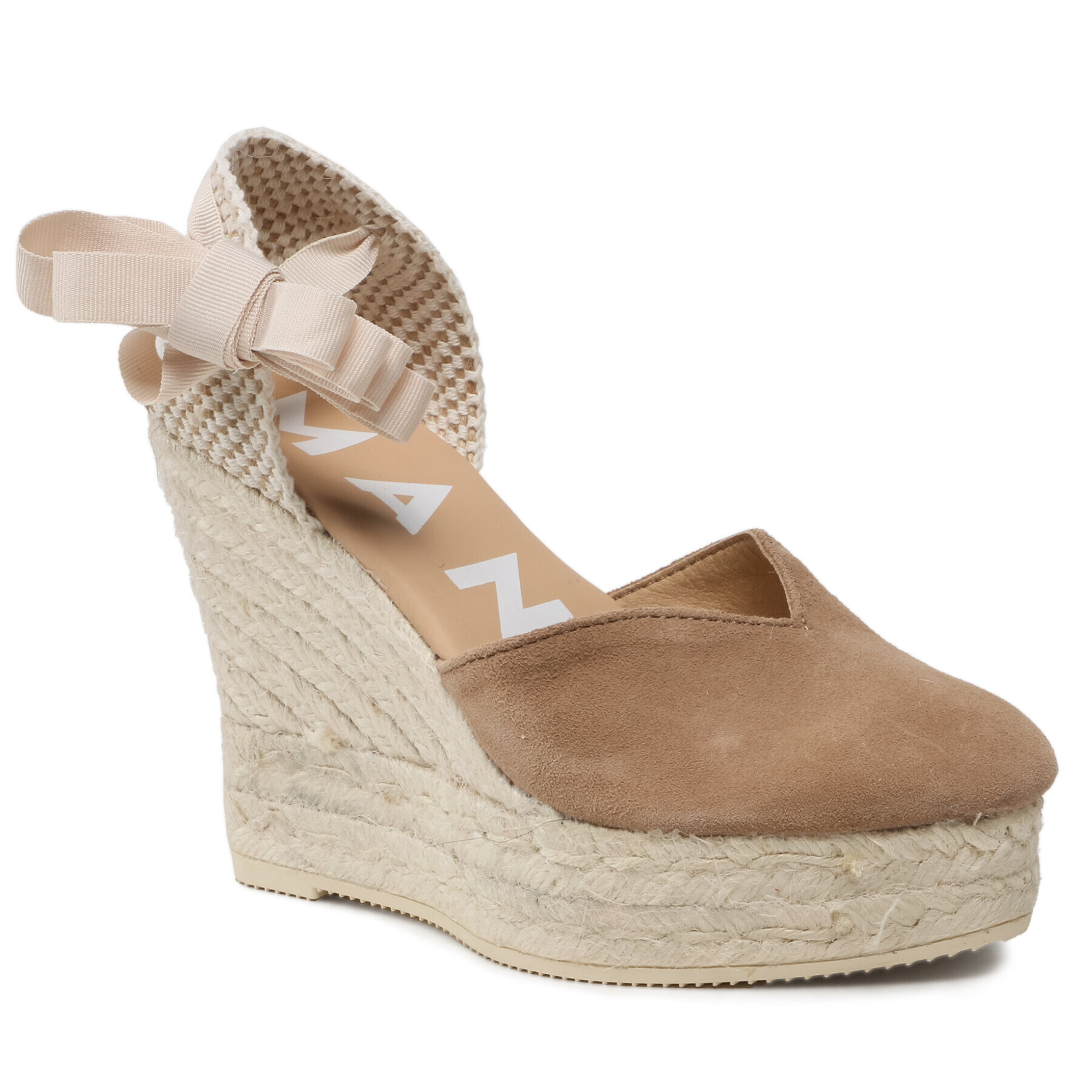 Manebi Espadrilky Heart-Shaped Wedge Espadrilles W 1.9 WH Hnědá - Pepit.cz