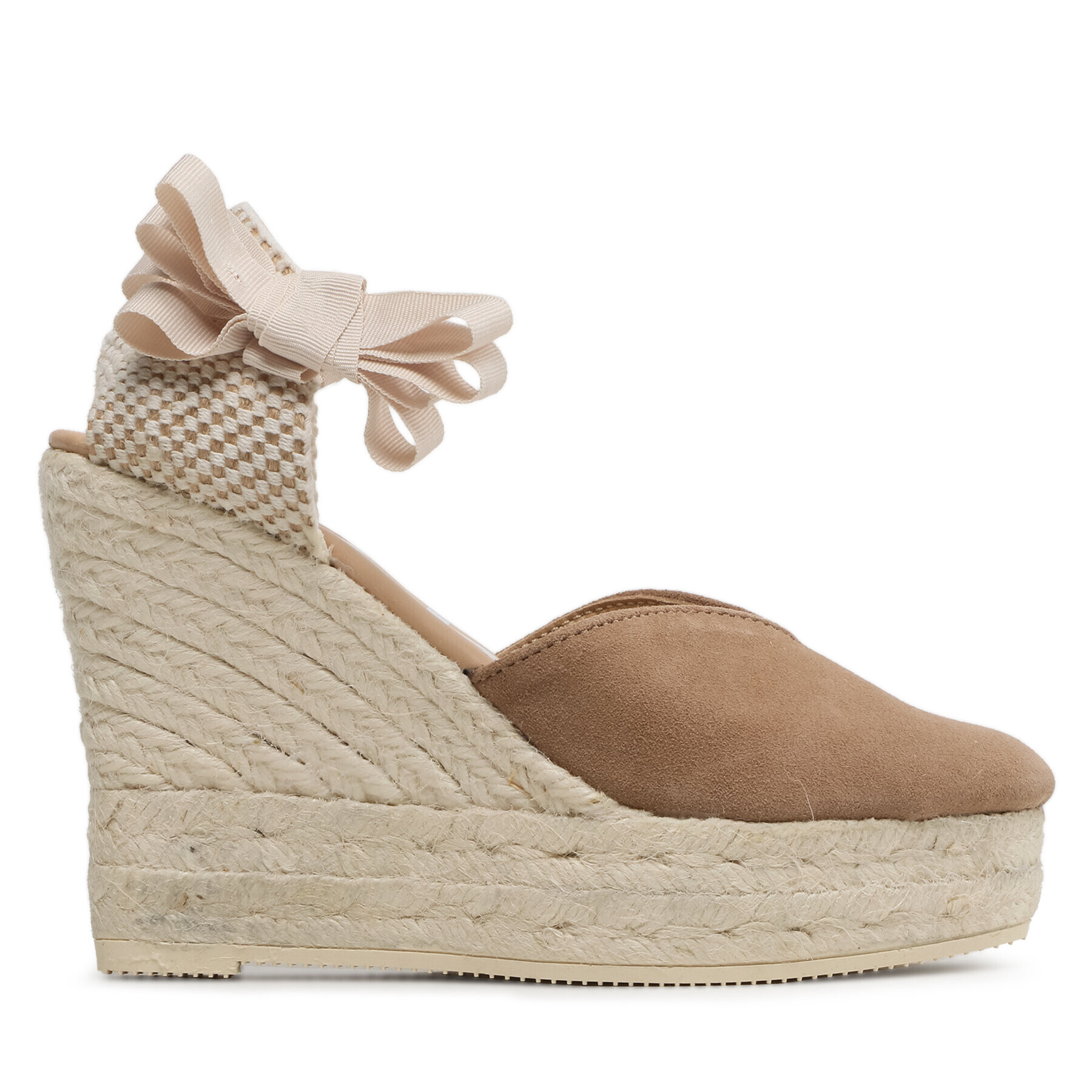 Manebi Espadrilky Heart-Shaped Wedge Espadrilles W 1.9 WH Hnědá - Pepit.cz