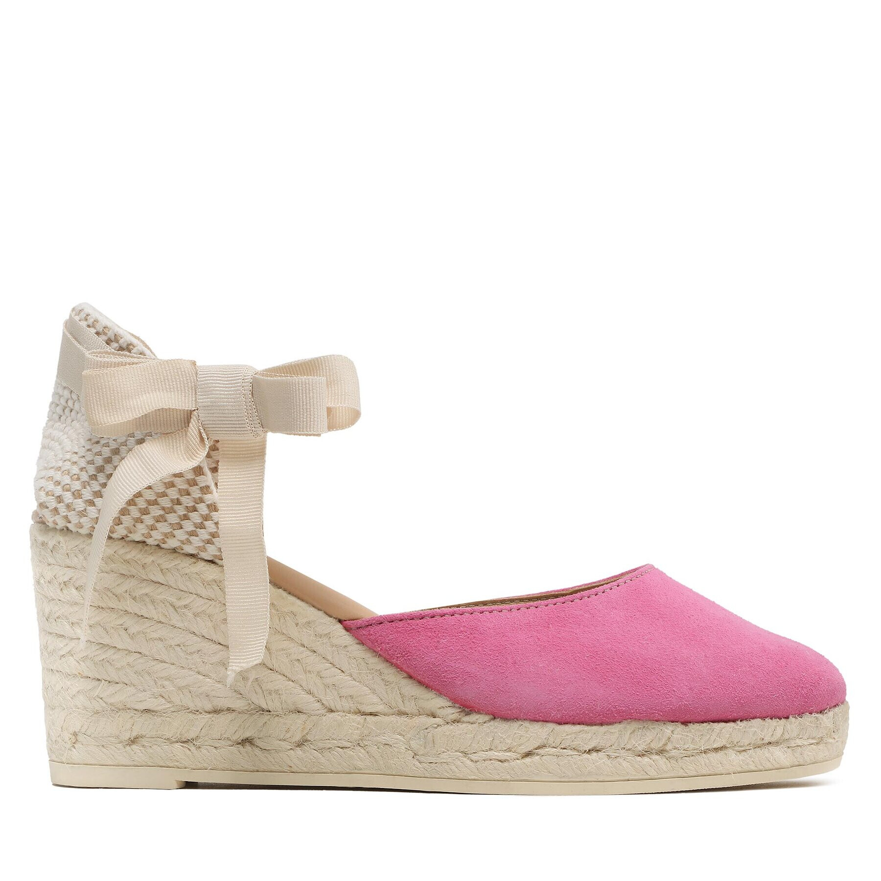 Manebi Espadrilky Low Wedge Espadrilles R 1.0 WL Růžová - Pepit.cz