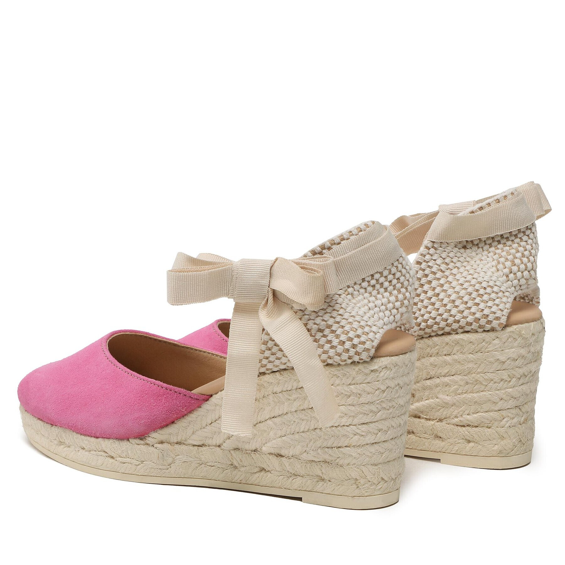 Manebi Espadrilky Low Wedge Espadrilles R 1.0 WL Růžová - Pepit.cz