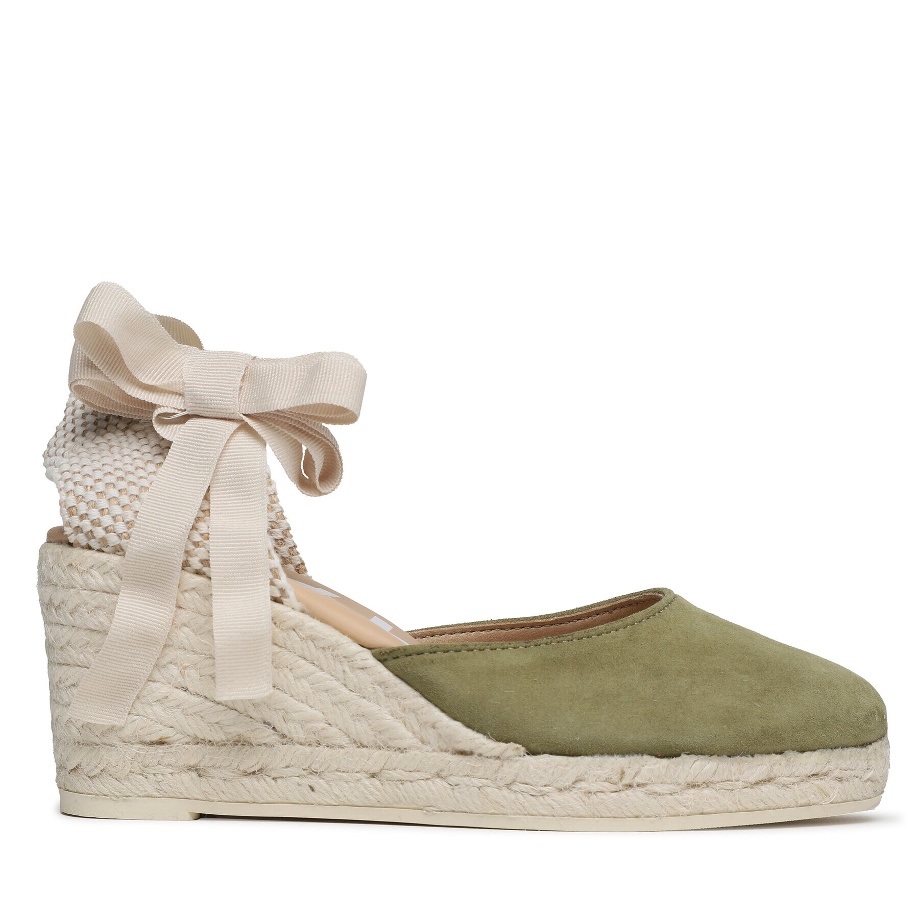 Manebi Espadrilky Low Wedge Espadrilles R 1.5 WL Zelená - Pepit.cz