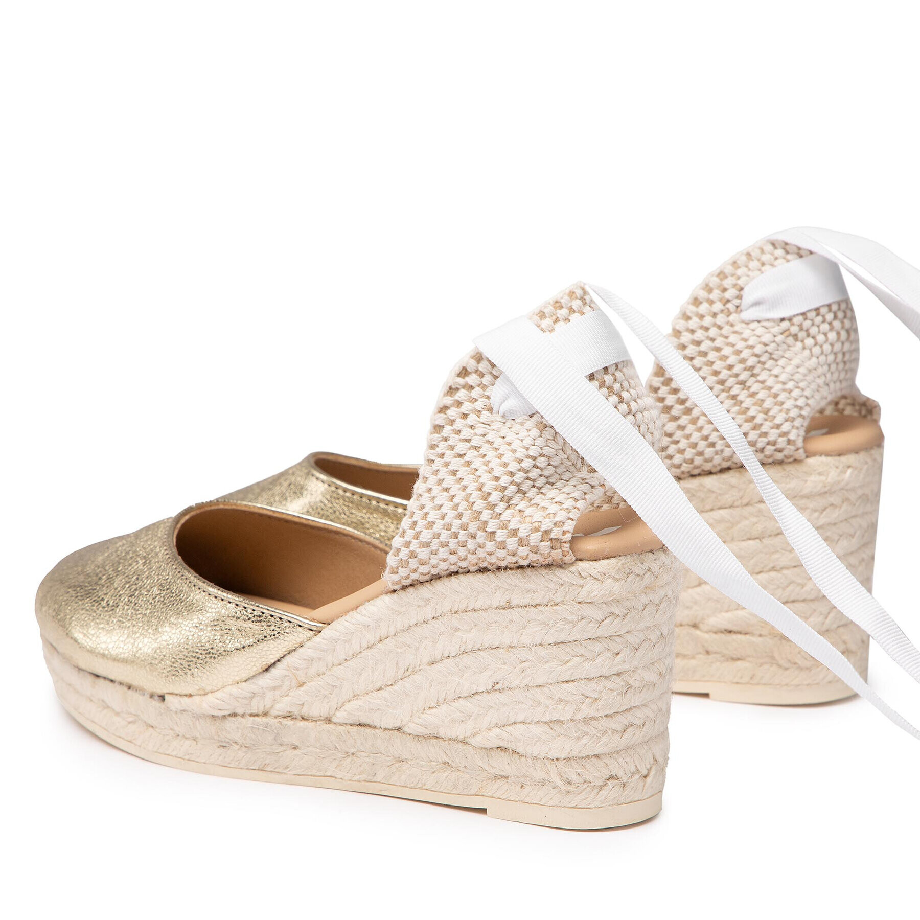 Manebi Espadrilky Low Wedge Valenciana R 1.1 Wl Zlatá - Pepit.cz