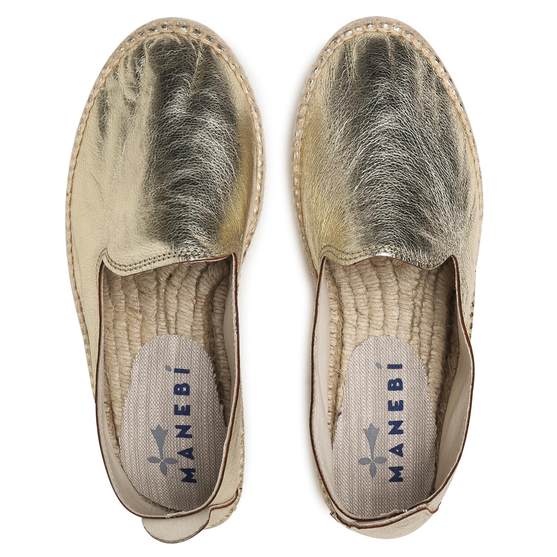 Manebi Espadrilky Slippers D R 1.1 D0 Zlatá - Pepit.cz