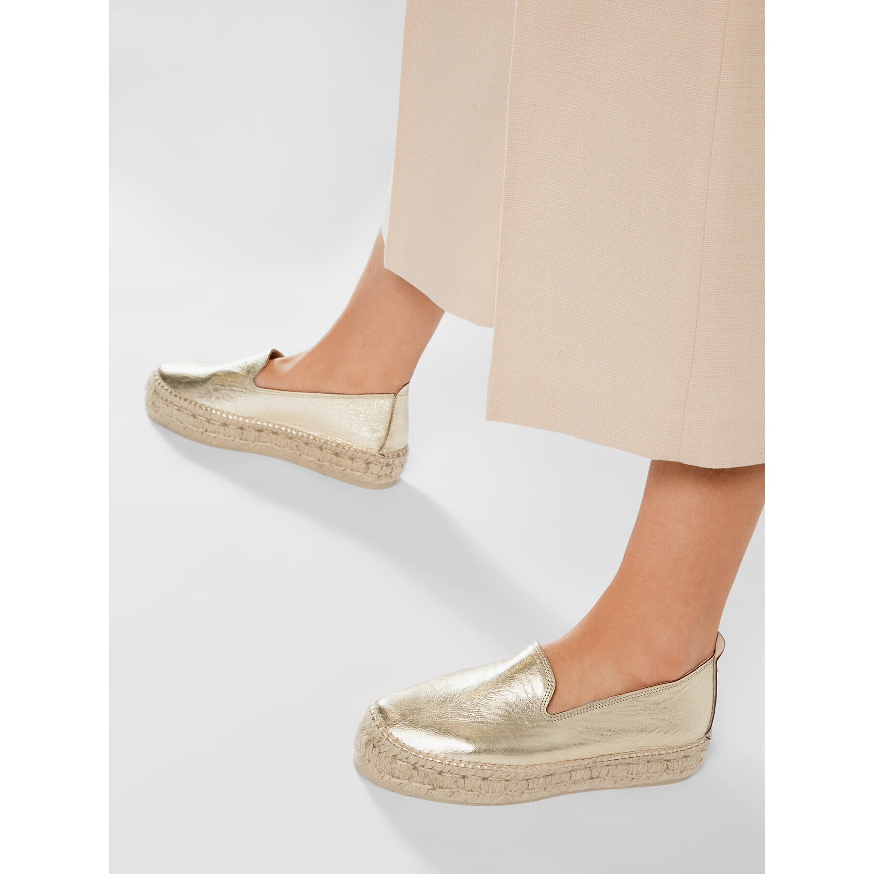 Manebi Espadrilky Slippers D R 1.1 D0 Zlatá - Pepit.cz