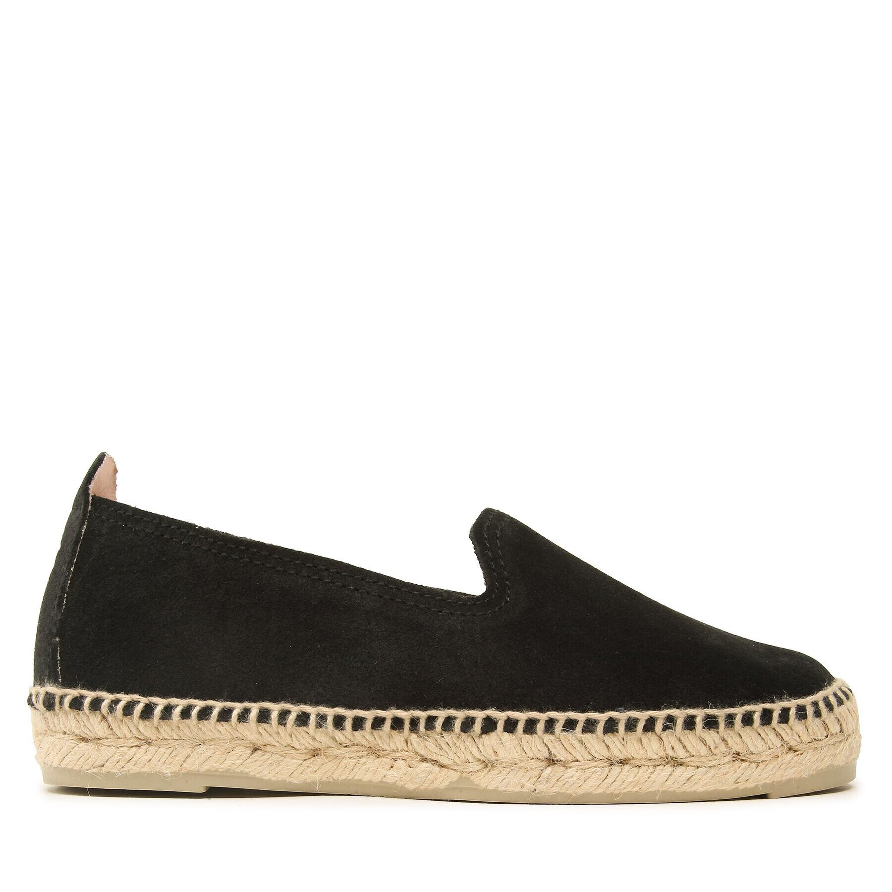 Manebi Espadrilky Suede Flat Espadrilles Černá - Pepit.cz