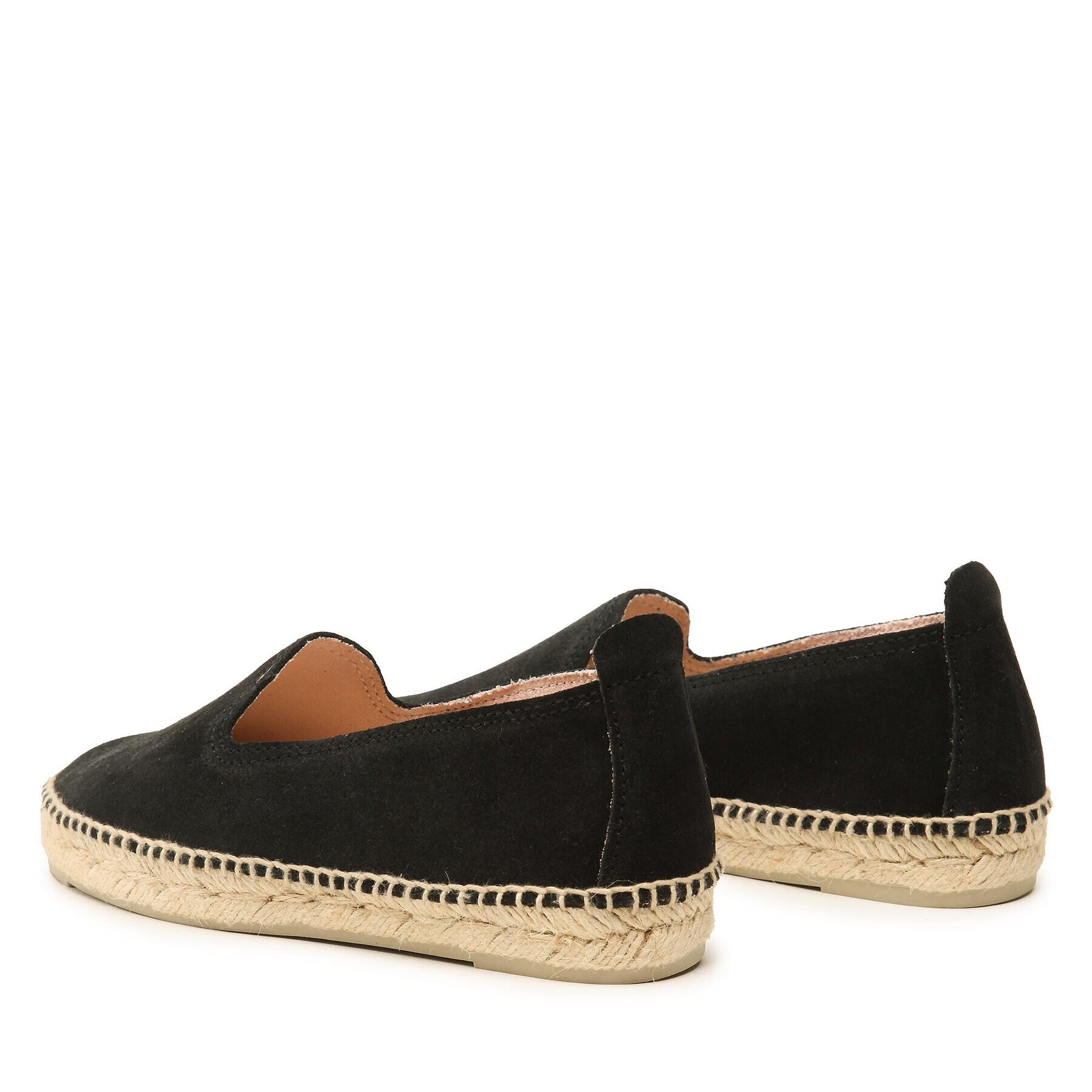 Manebi Espadrilky Suede Flat Espadrilles Černá - Pepit.cz