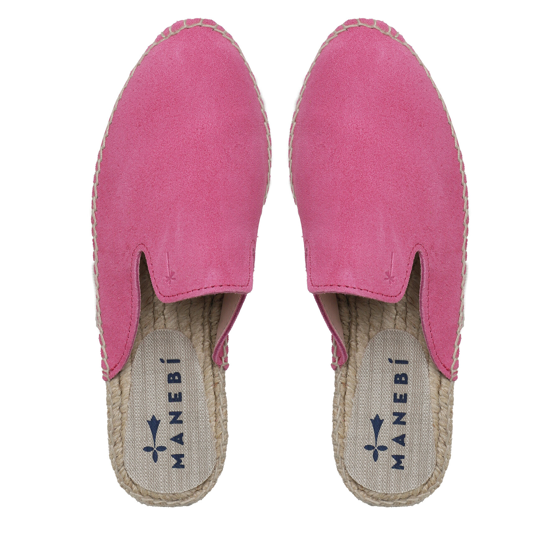 Manebi Espadrilky Suede Mules R 3.6 M0 Růžová - Pepit.cz