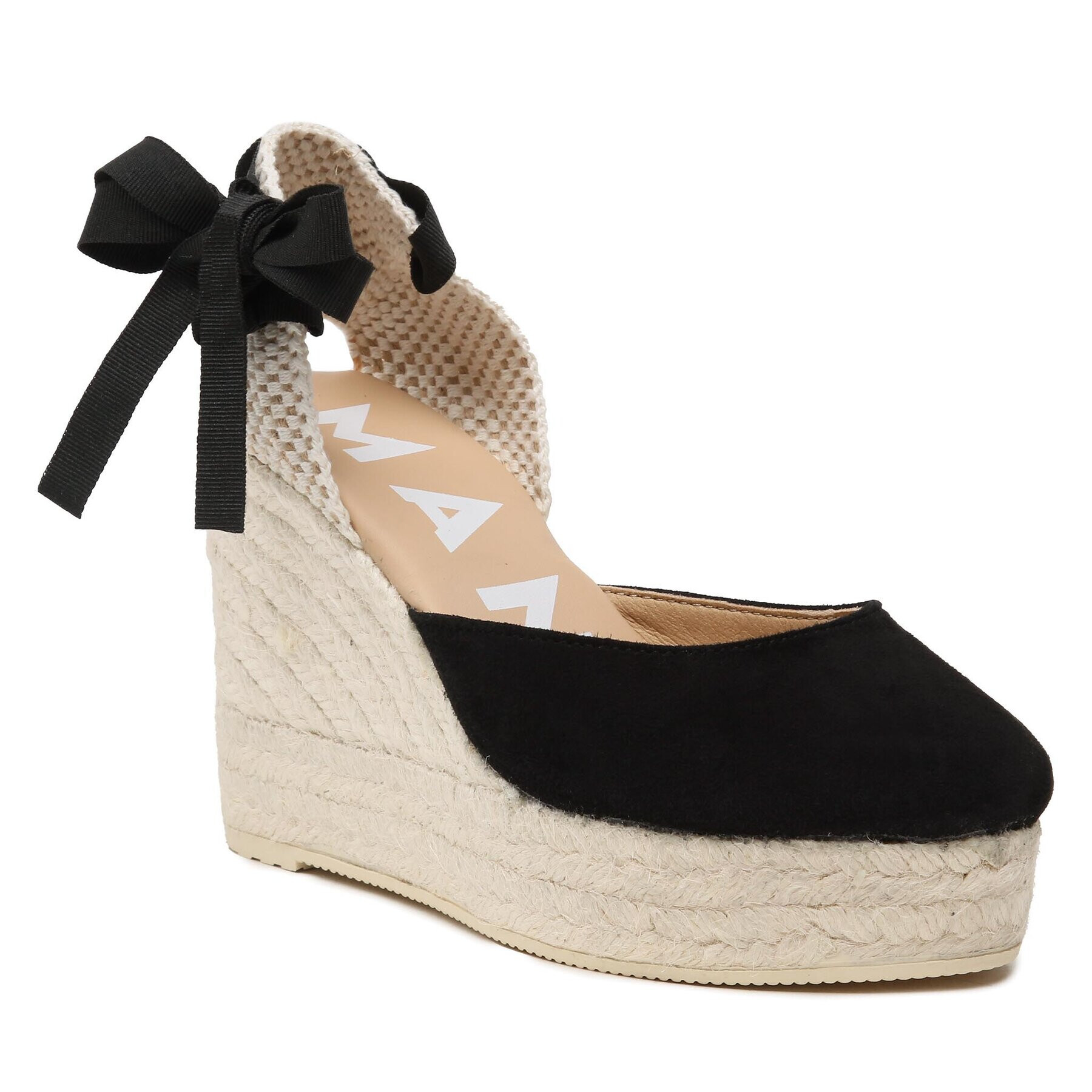 Manebi Espadrilky Wedge Espadrilles K 1.0 WV Černá - Pepit.cz