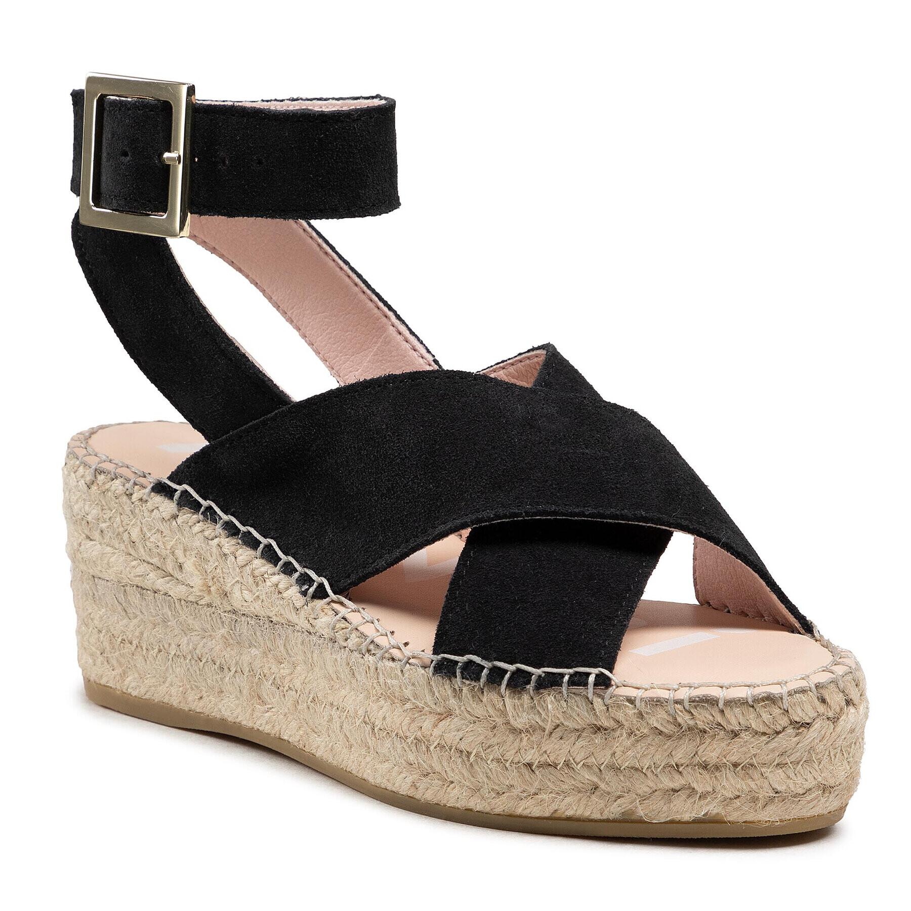 Manebi Espadrilky Wedges W Belt K 1.0 Wb Černá - Pepit.cz