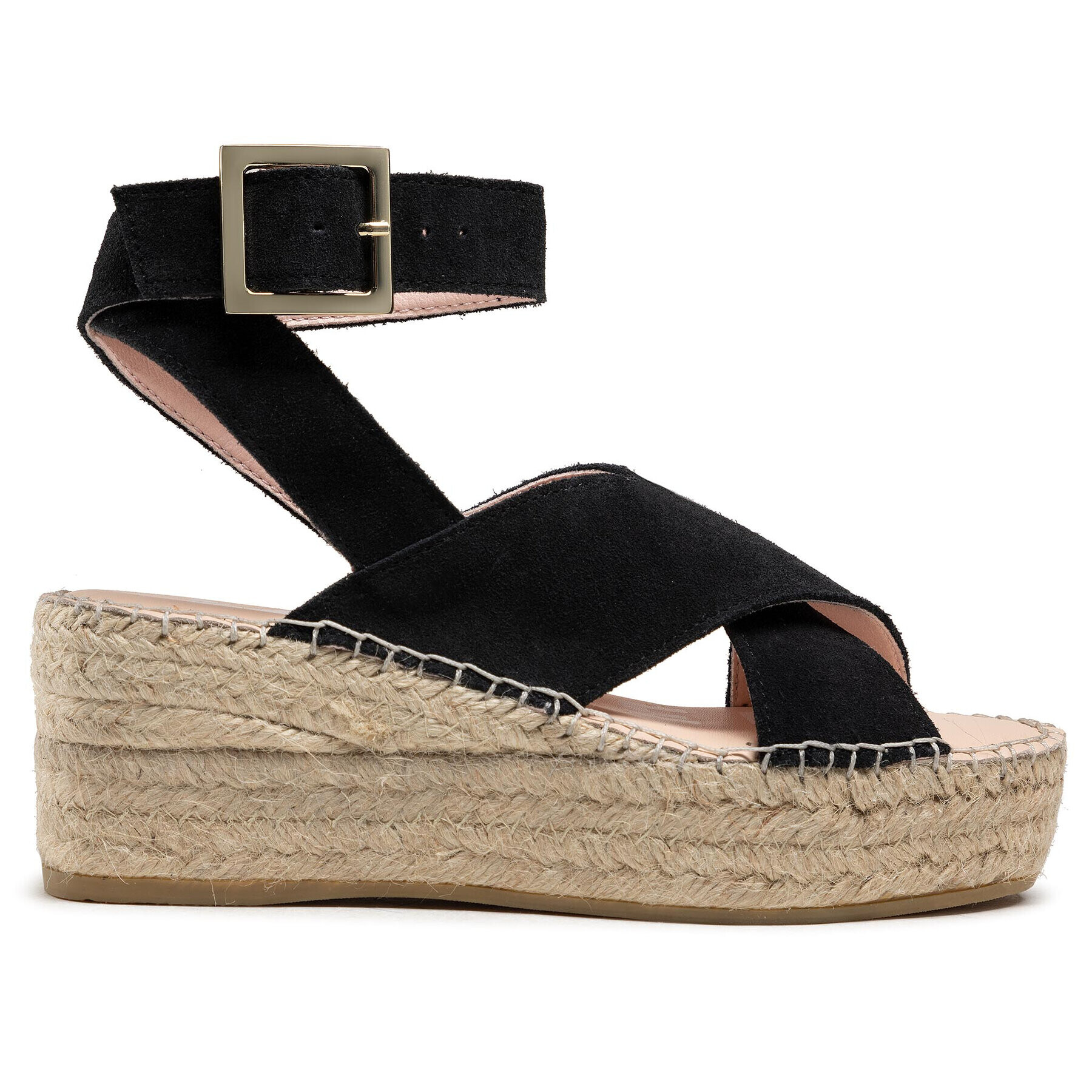 Manebi Espadrilky Wedges W Belt K 1.0 Wb Černá - Pepit.cz