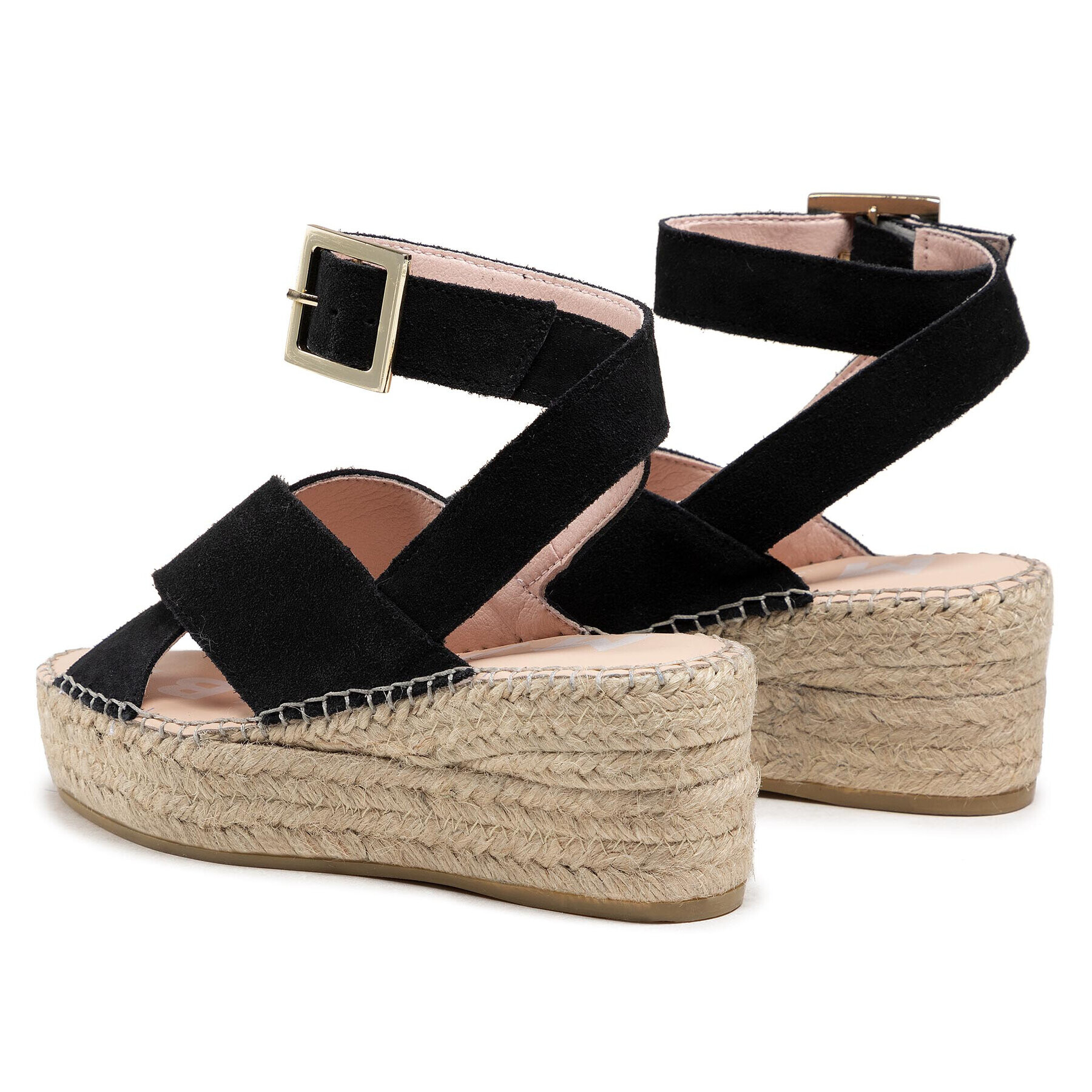 Manebi Espadrilky Wedges W Belt K 1.0 Wb Černá - Pepit.cz