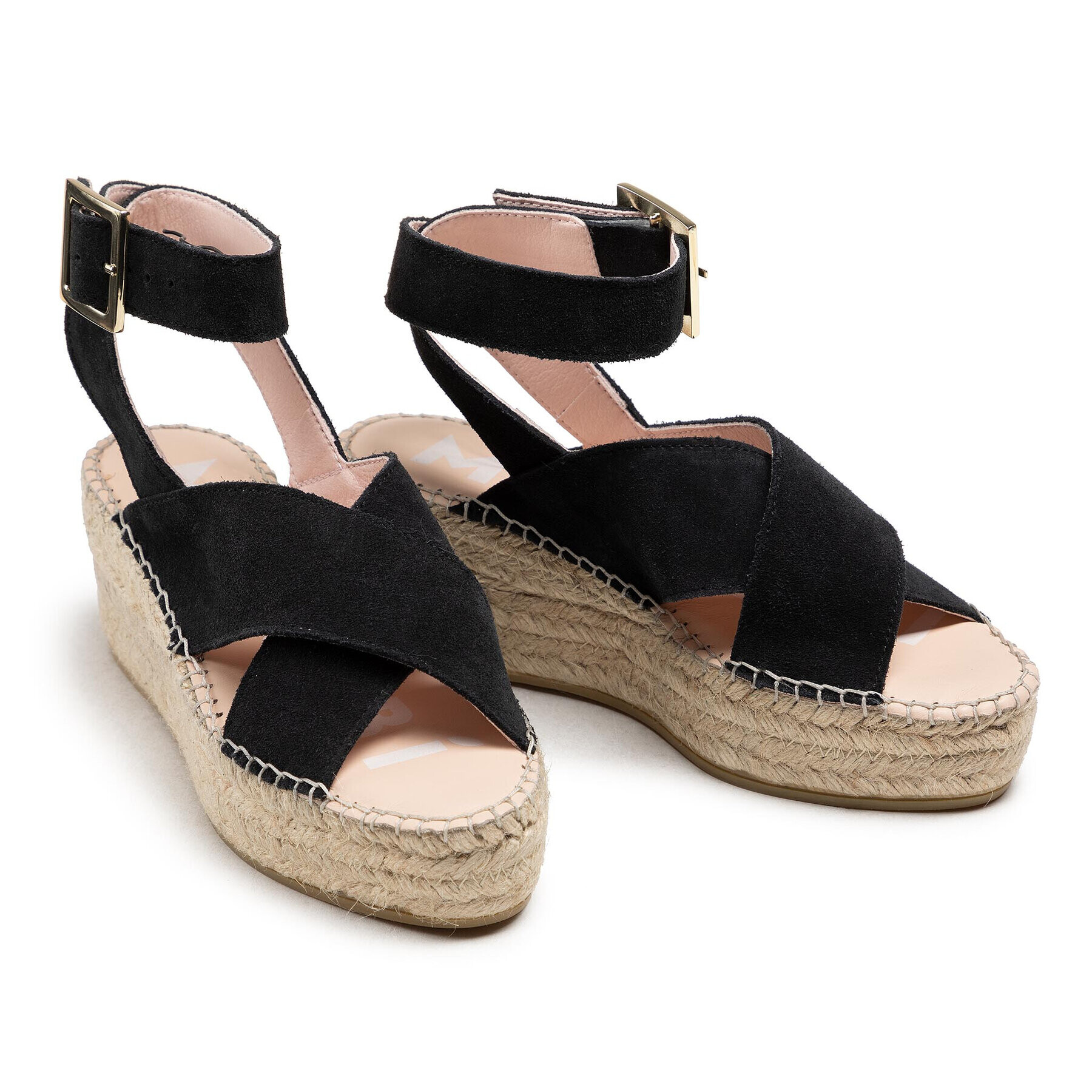 Manebi Espadrilky Wedges W Belt K 1.0 Wb Černá - Pepit.cz