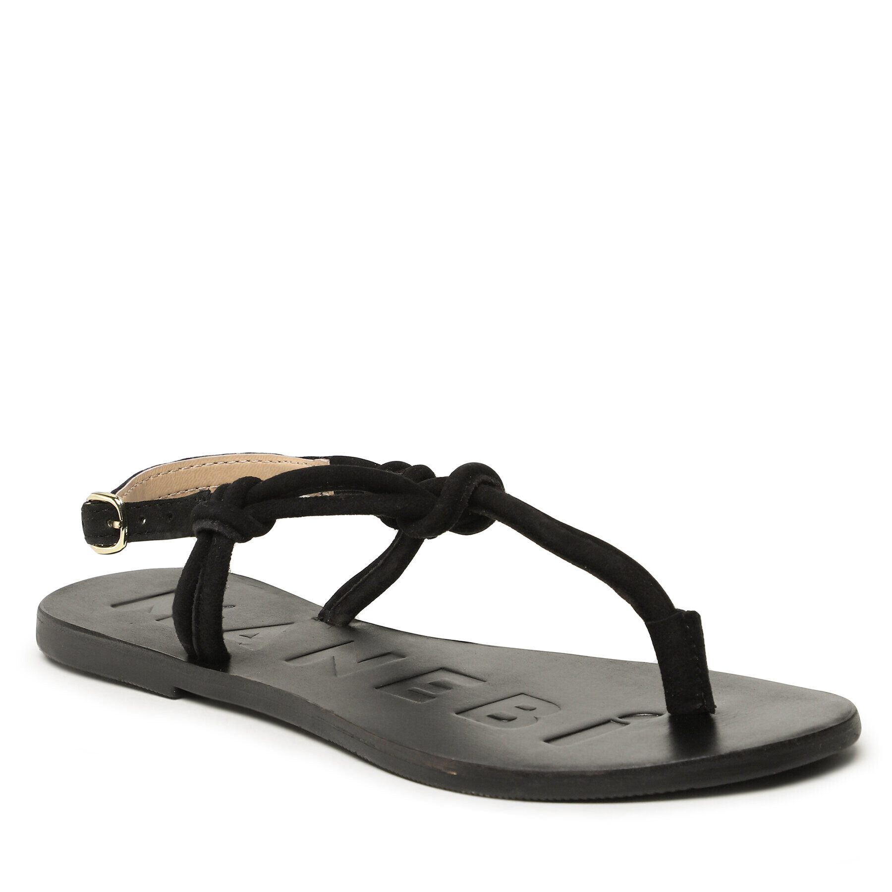 Manebi Sandály Suede Leather Sandals V 2.2 Y0 Černá - Pepit.cz