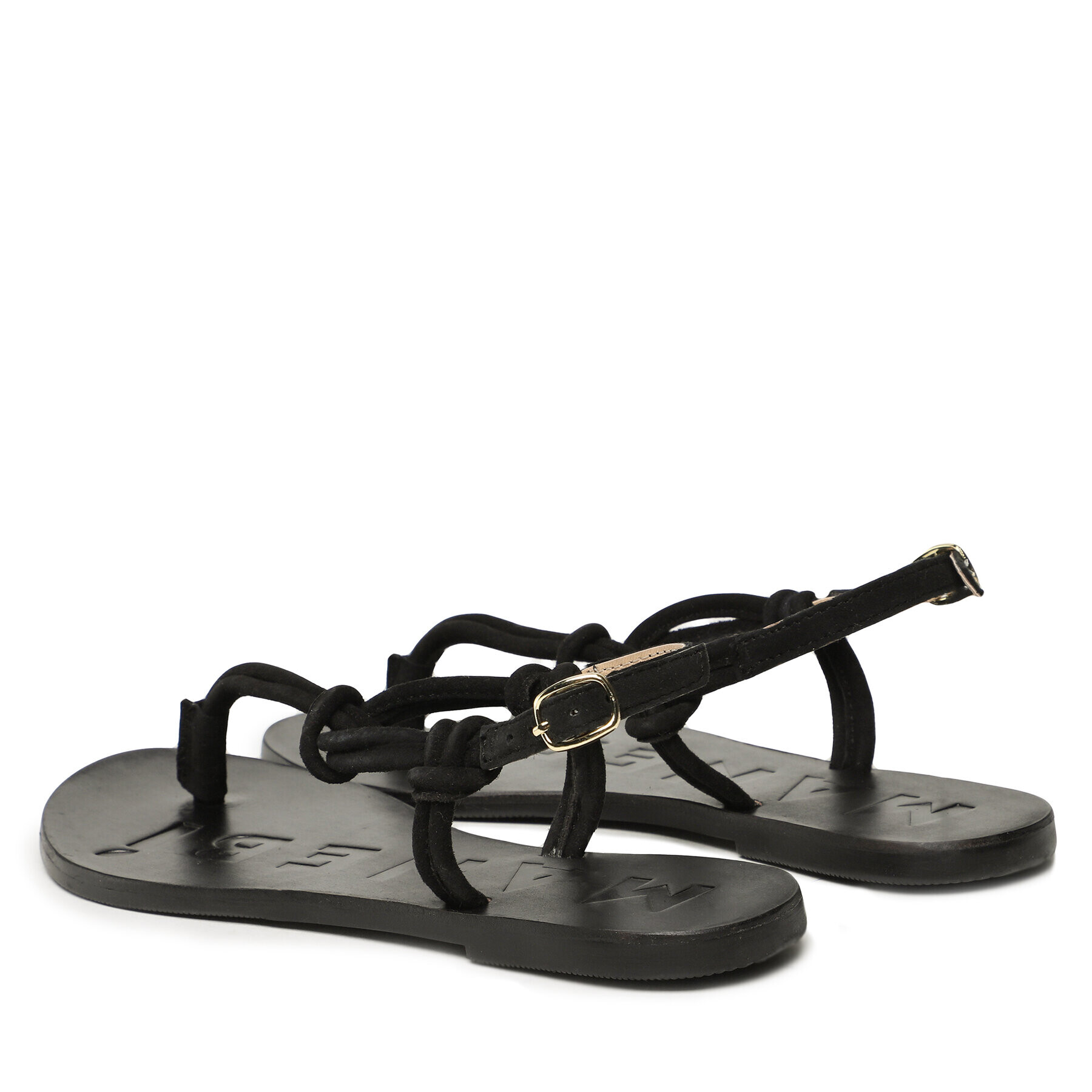 Manebi Sandály Suede Leather Sandals V 2.2 Y0 Černá - Pepit.cz