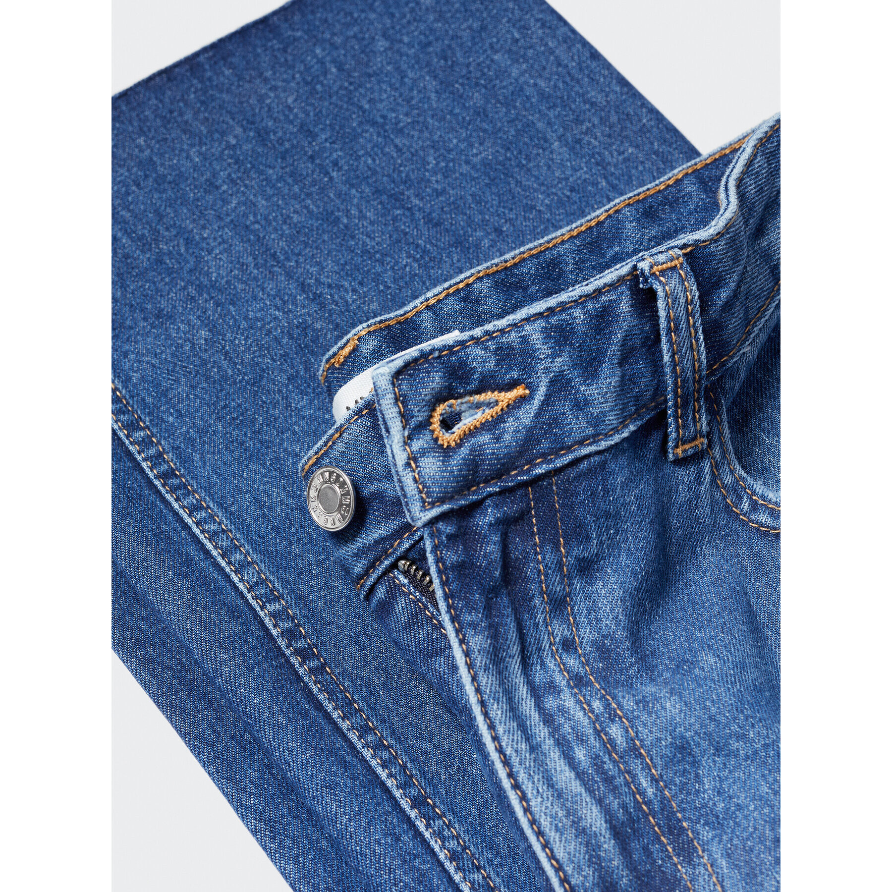 Mango Jeansy Danila 57005977 Modrá Straight Fit - Pepit.cz