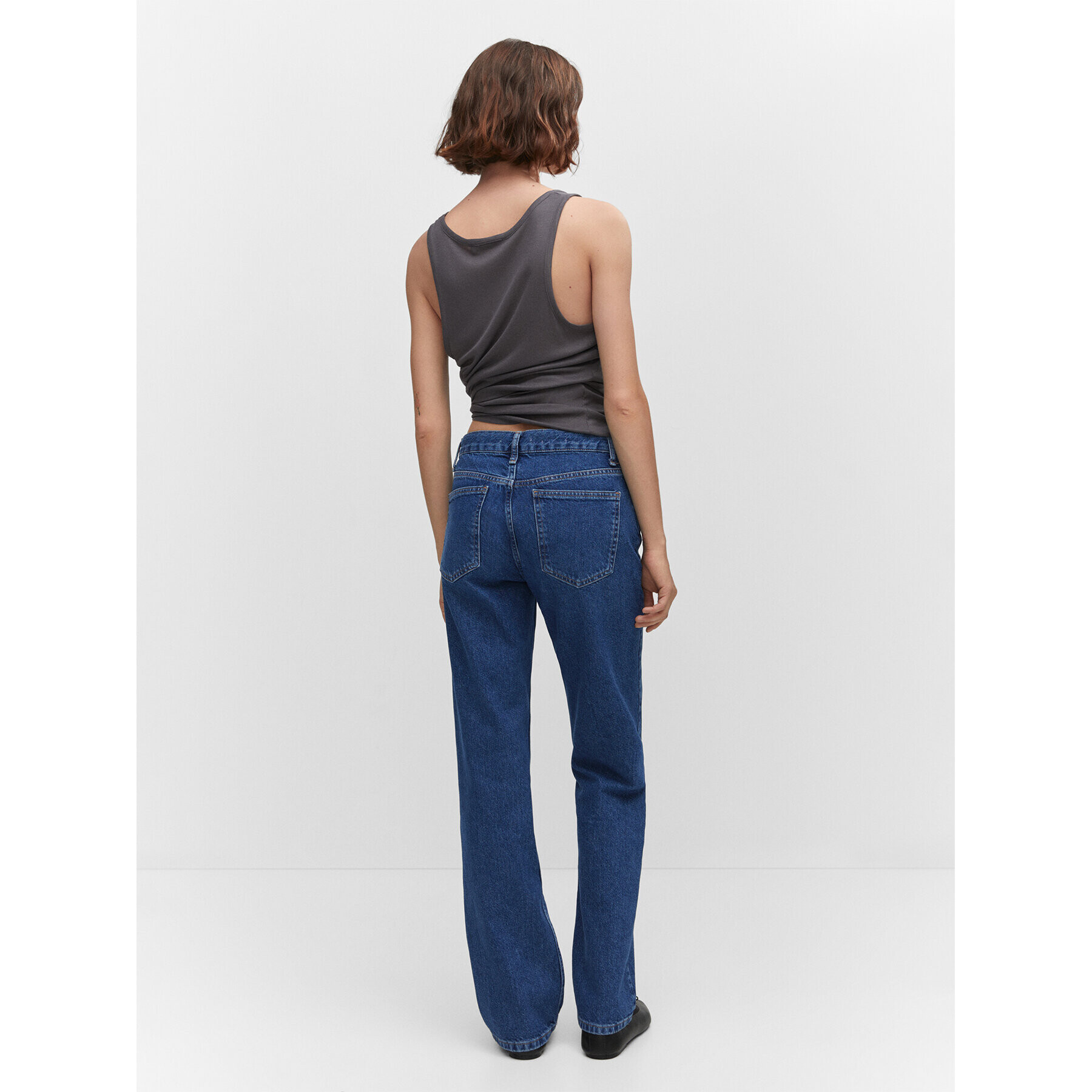 Mango Jeansy Matilda 57044409 Modrá Regular Fit - Pepit.cz