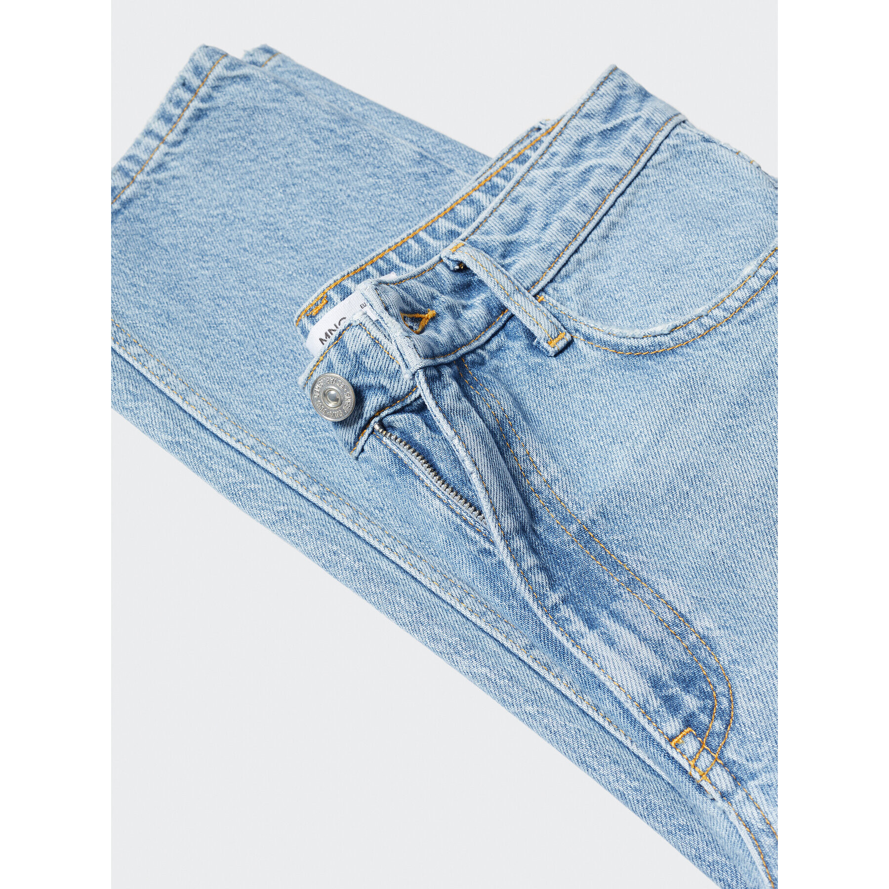 Mango Jeansy Mom2000 57043796 Modrá Mom Fit - Pepit.cz