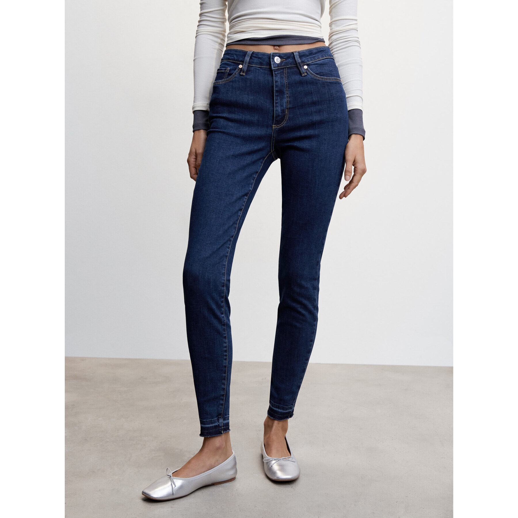 Mango Jeansy Newanne 47055842 Modrá Skinny Fit - Pepit.cz