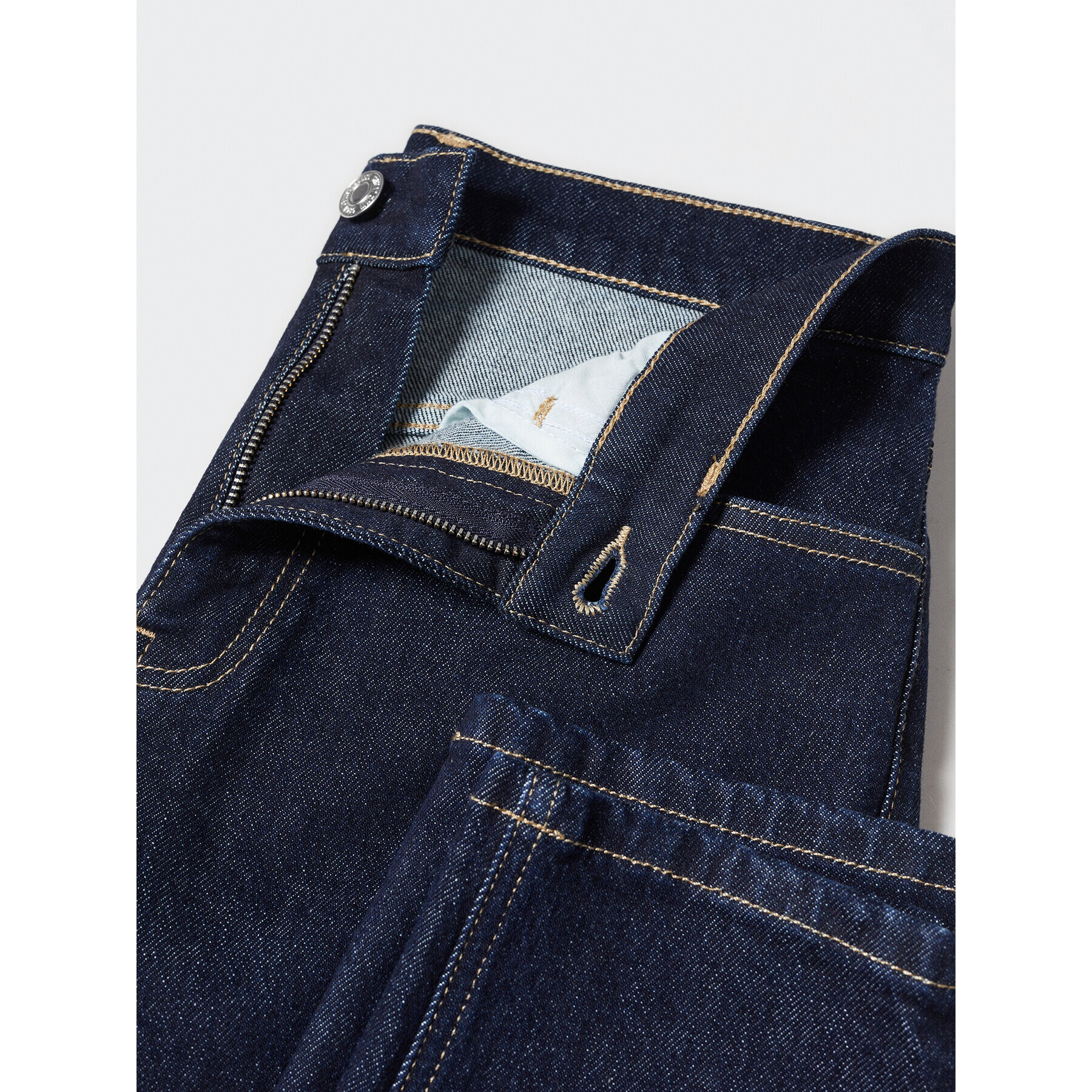 Mango Jeansy Newmom 57025960 Tmavomodrá Mom Fit - Pepit.cz