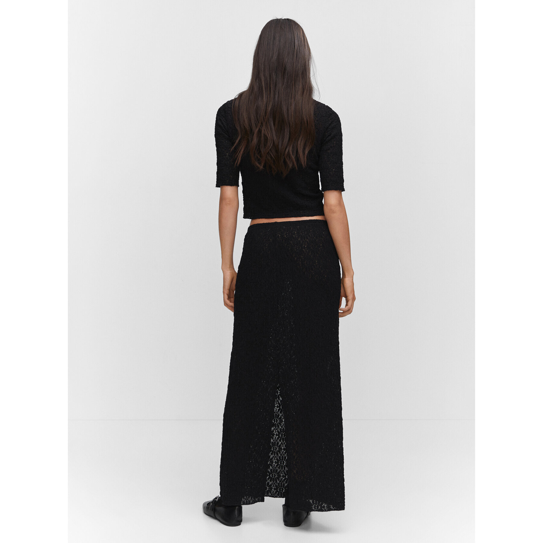 Mango Maxi sukně Maya 57073810 Černá Regular Fit - Pepit.cz