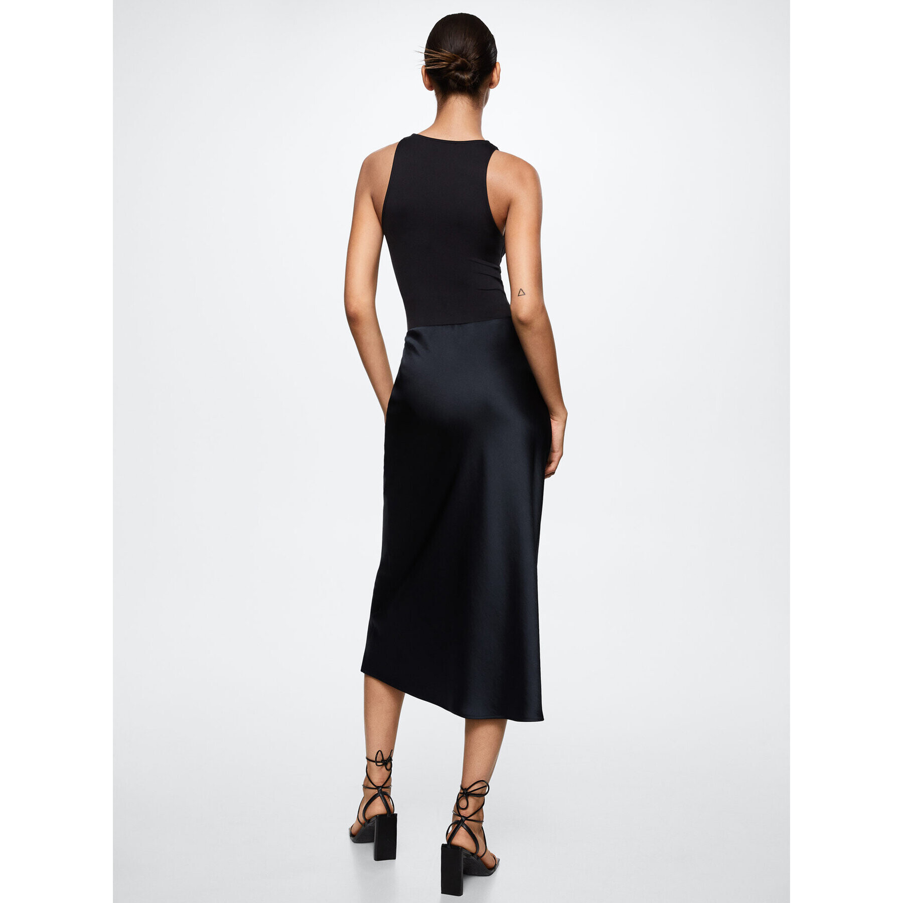 Mango Midi sukně Mia 37095905 Tmavomodrá Regular Fit - Pepit.cz