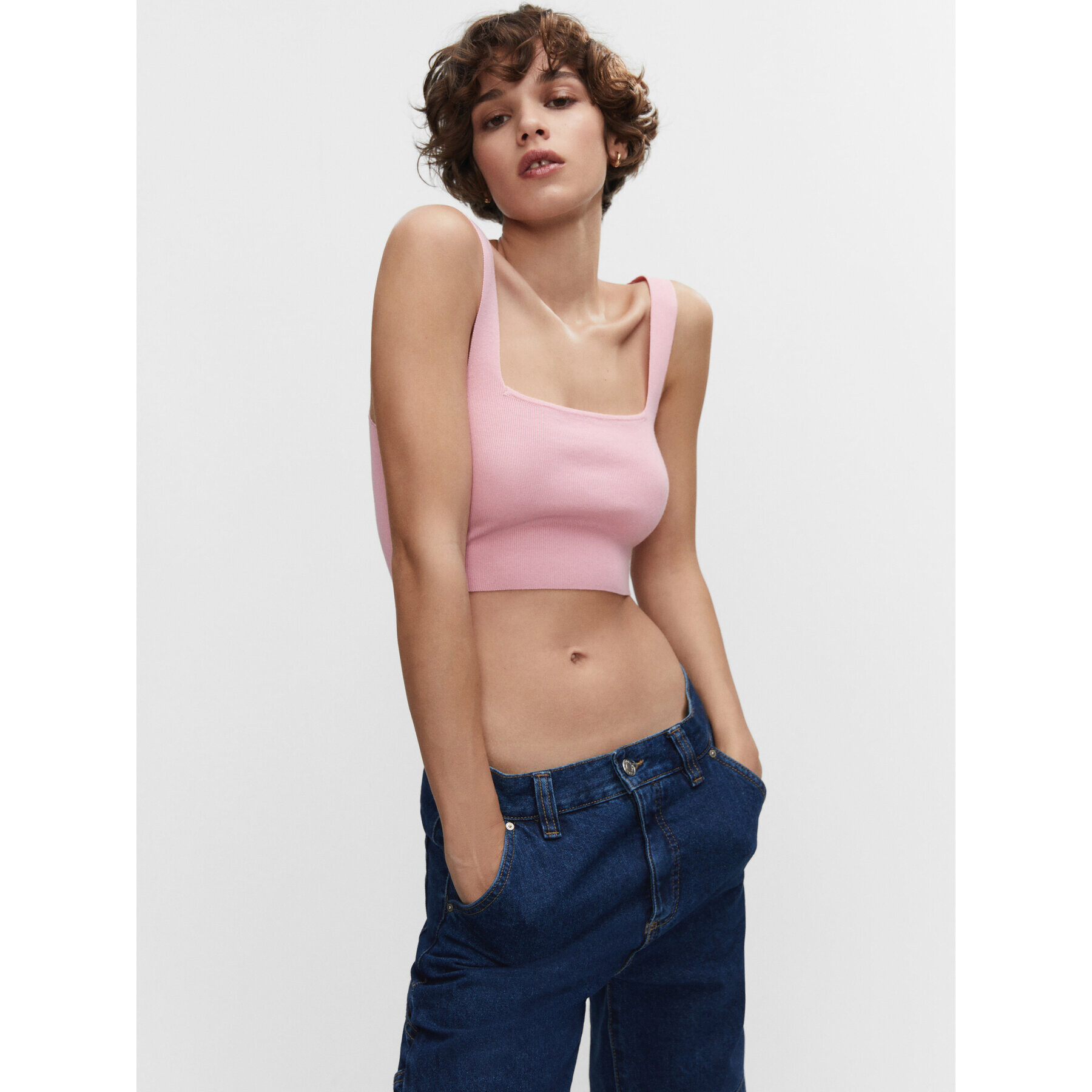 Mango Top Rose 47088636 Růžová Regular Fit - Pepit.cz