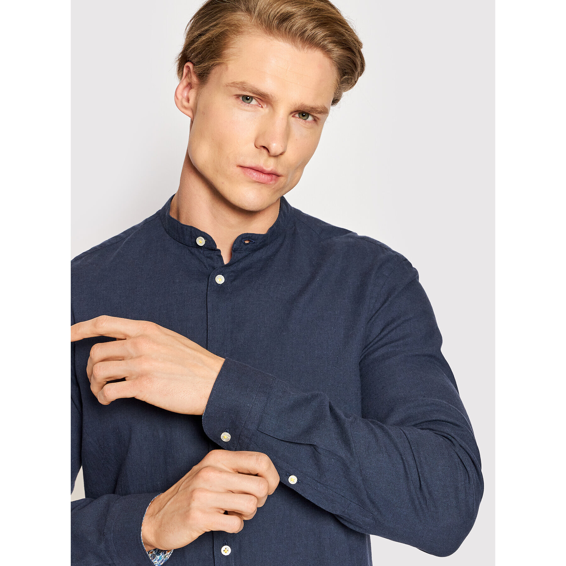 Manuel Ritz Košile 3232E604L 223282 Tmavomodrá Slim Fit - Pepit.cz