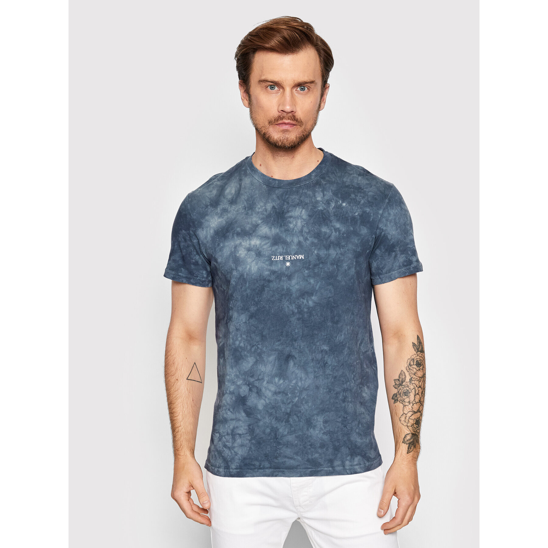 Manuel Ritz T-Shirt 3232M557T 223333 Tmavomodrá Regular Fit - Pepit.cz