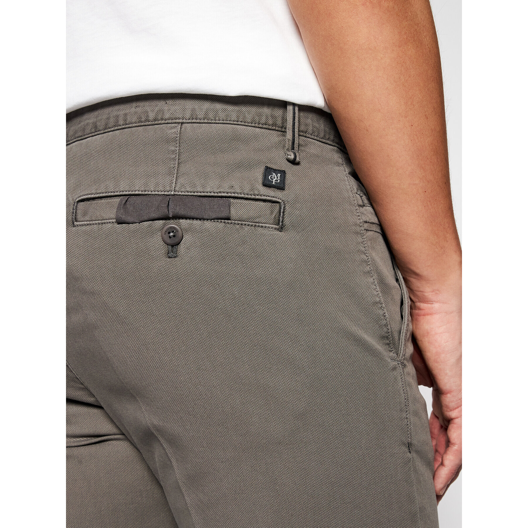 Marc O'Polo Chino kalhoty B21 0108 10064 Šedá Tapered Fit - Pepit.cz