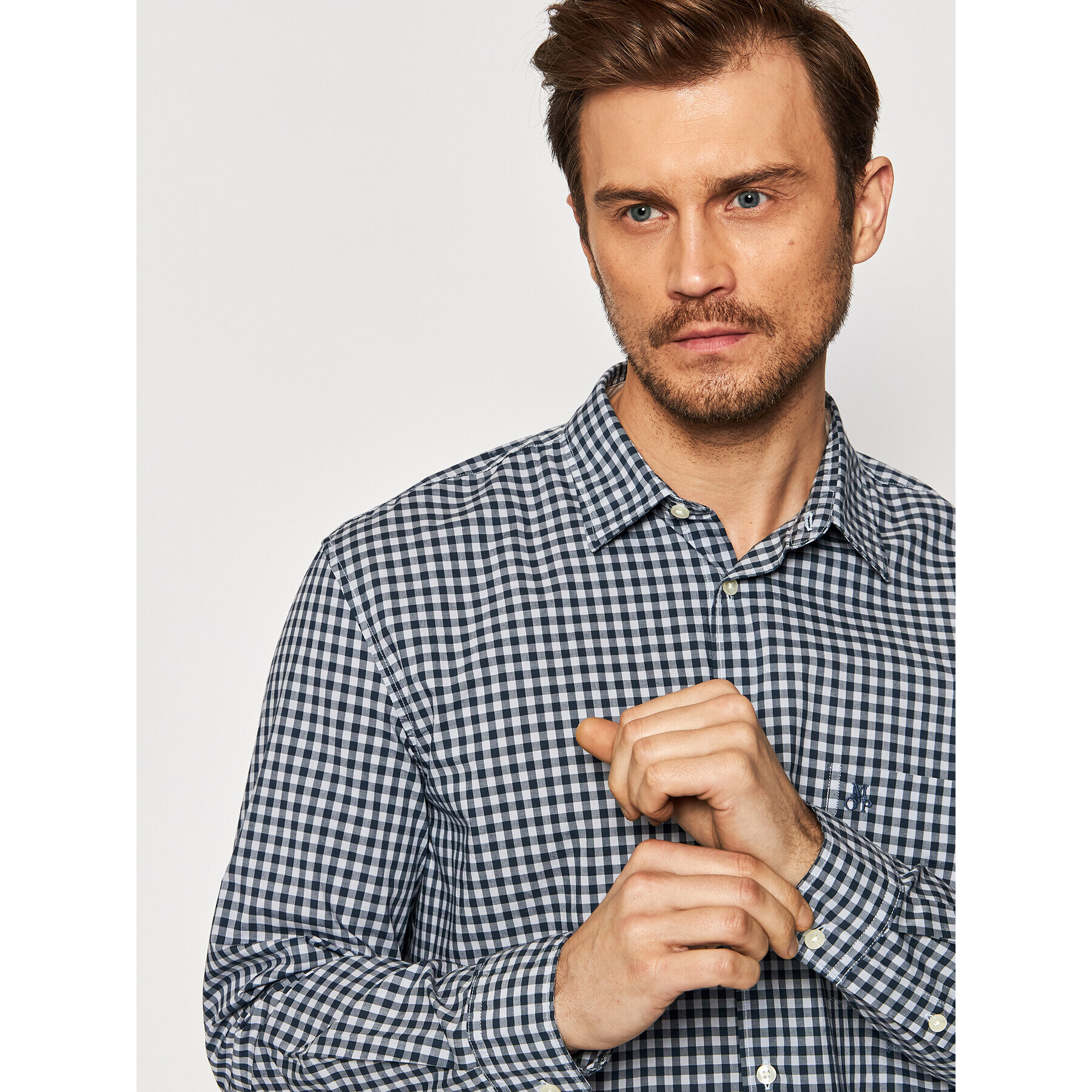 Marc O'Polo Košile 221 7208 42346 Tmavomodrá Regular Fit - Pepit.cz