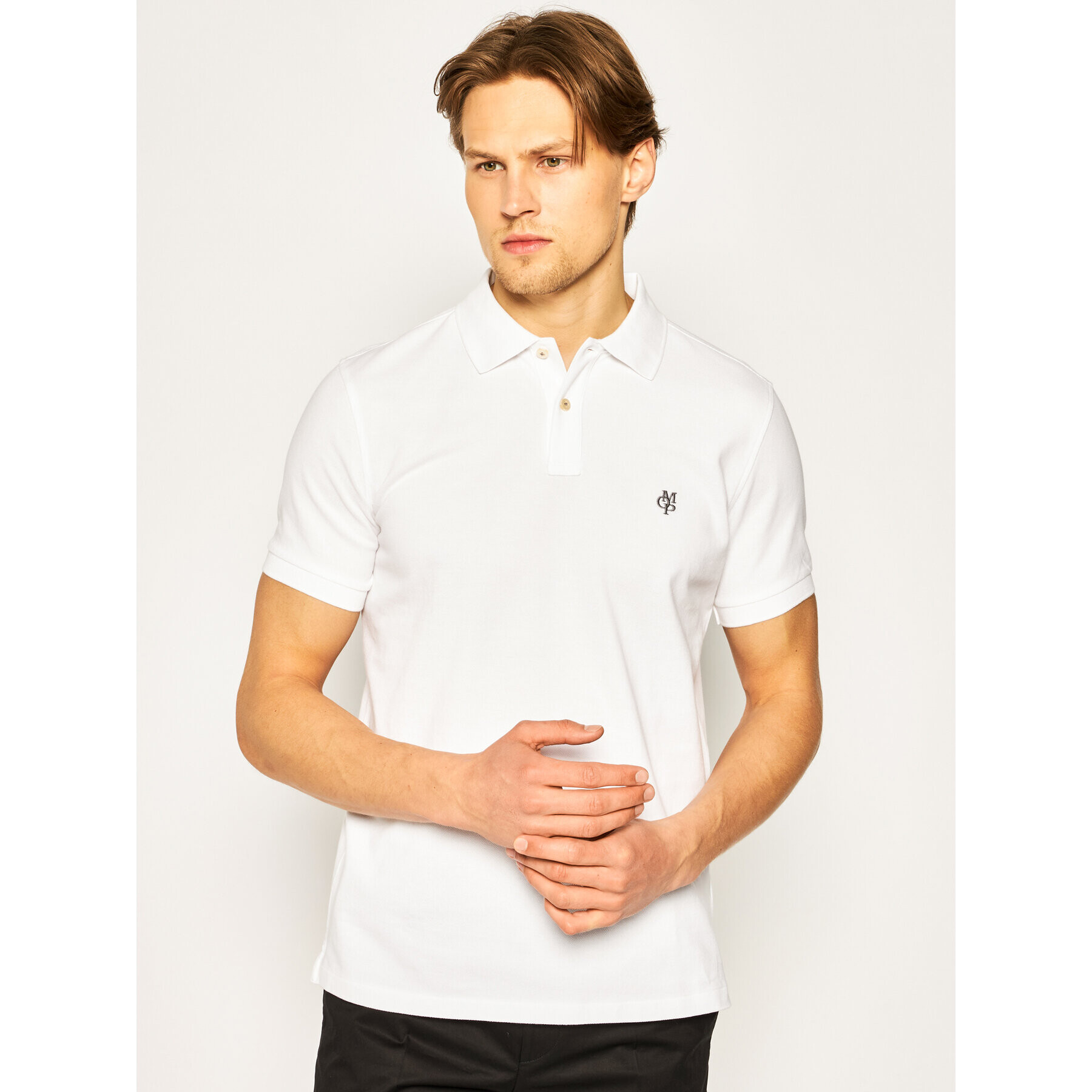 Marc O'Polo Polokošile 023 2230 53066 Bílá Modern Fit - Pepit.cz