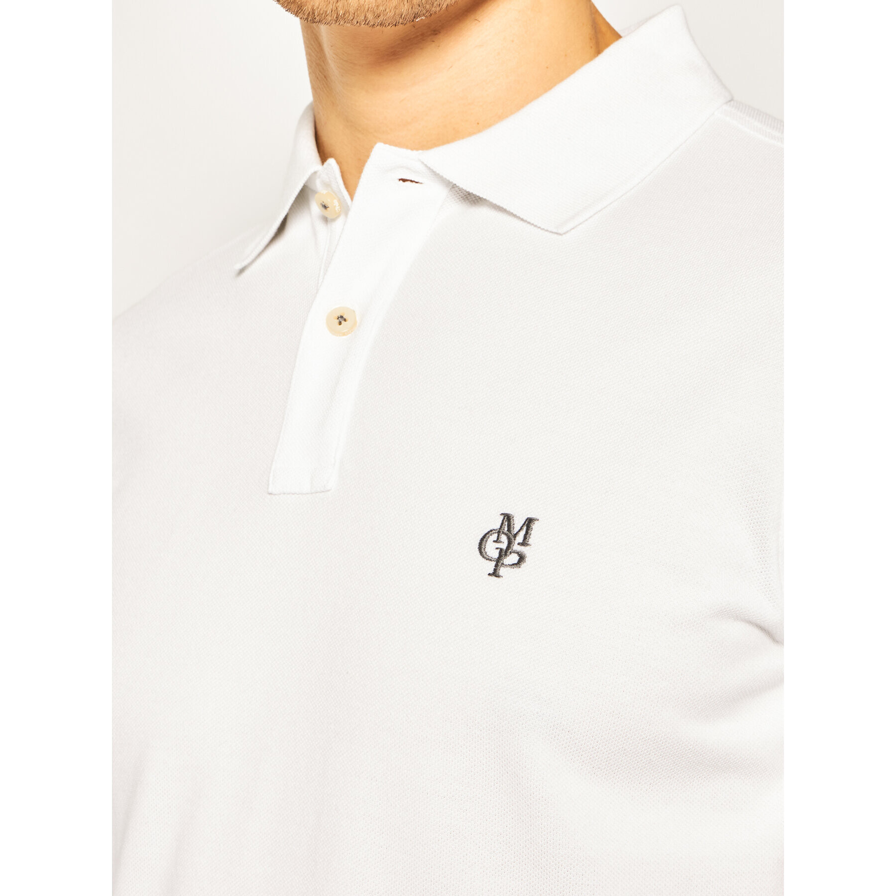 Marc O'Polo Polokošile 023 2230 53066 Bílá Modern Fit - Pepit.cz