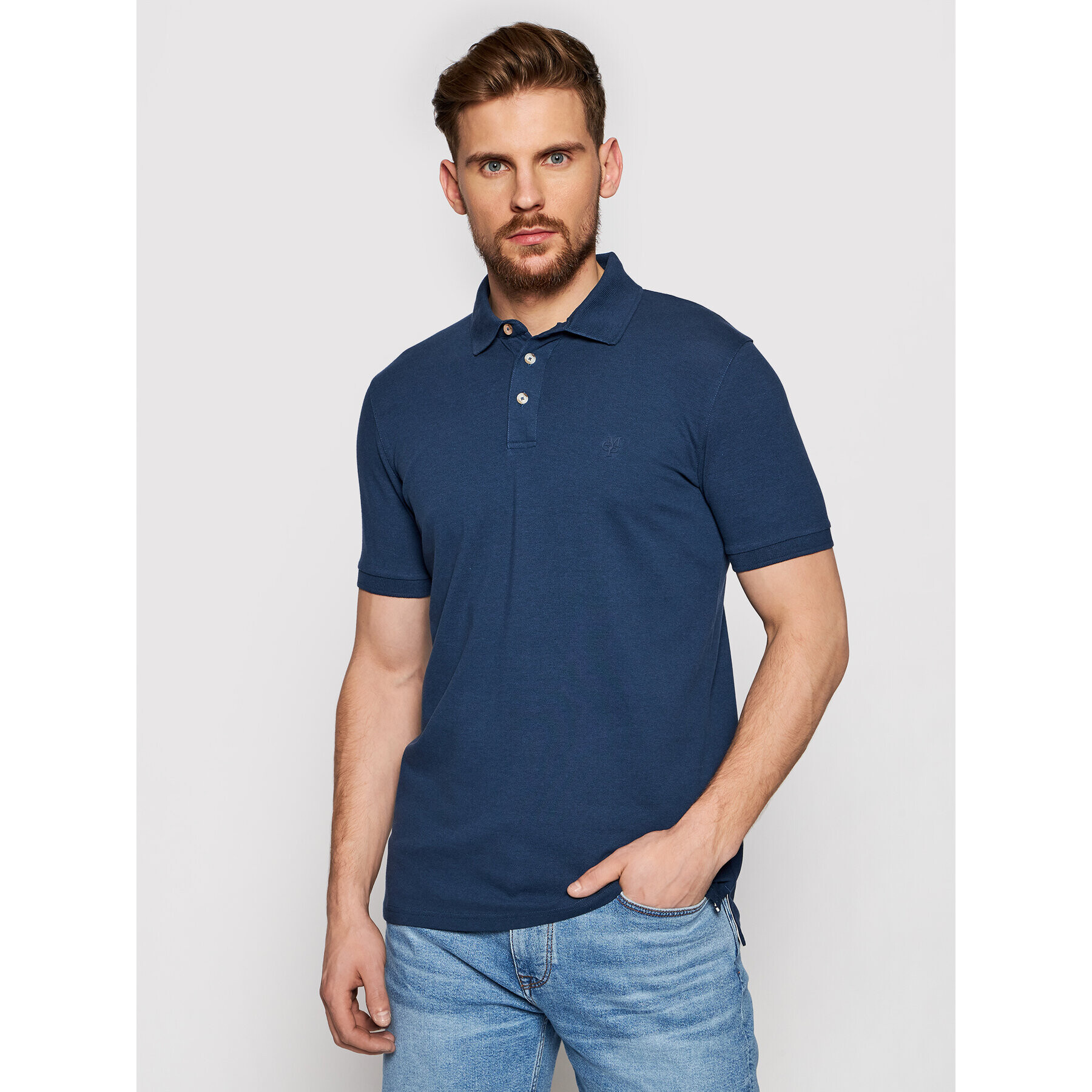 Marc O'Polo Polokošile 123 2402 53000 Tmavomodrá Shaped Fit - Pepit.cz