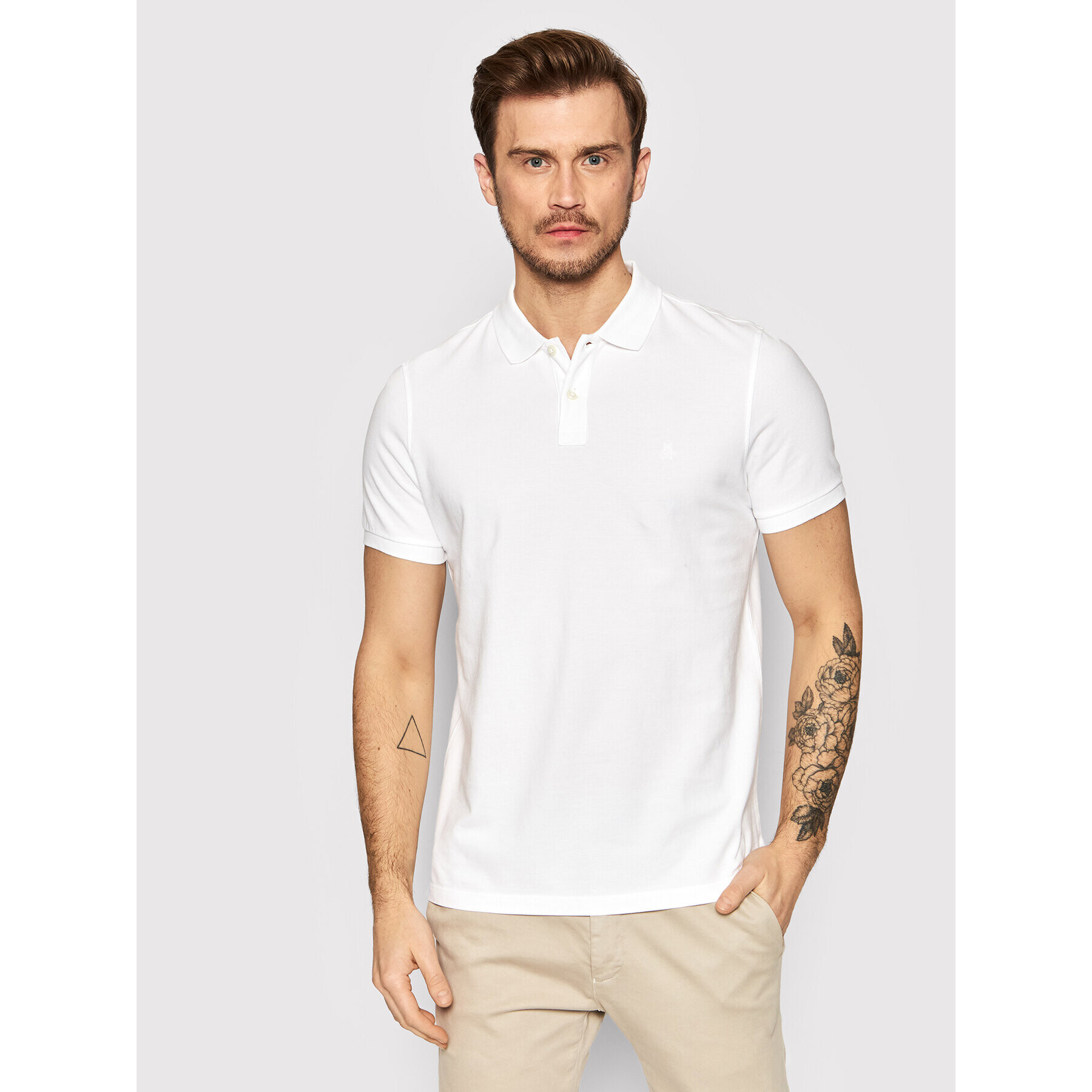 Marc O'Polo Polokošile B21 2266 53000 Bílá Regular Fit - Pepit.cz