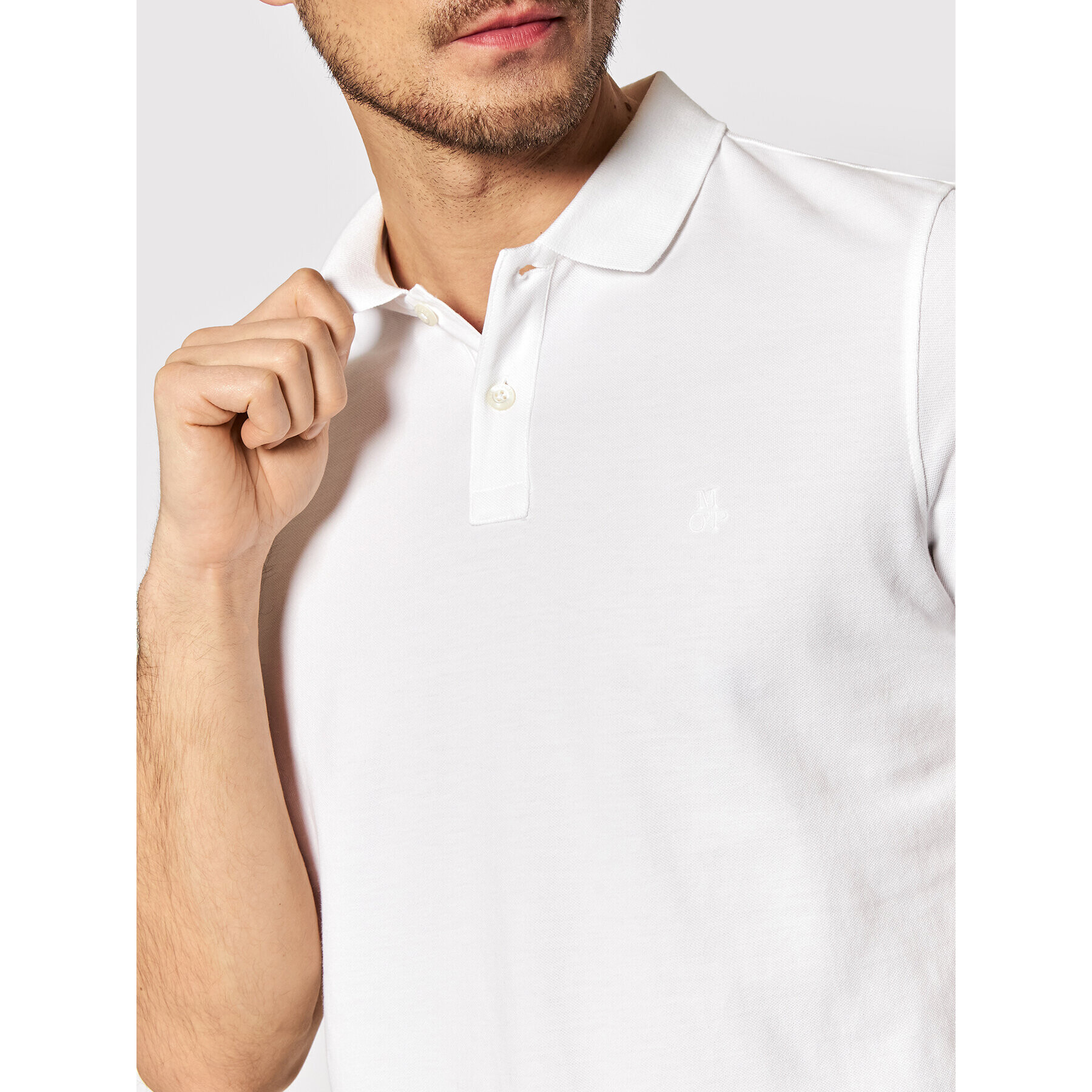 Marc O'Polo Polokošile B21 2266 53000 Bílá Regular Fit - Pepit.cz