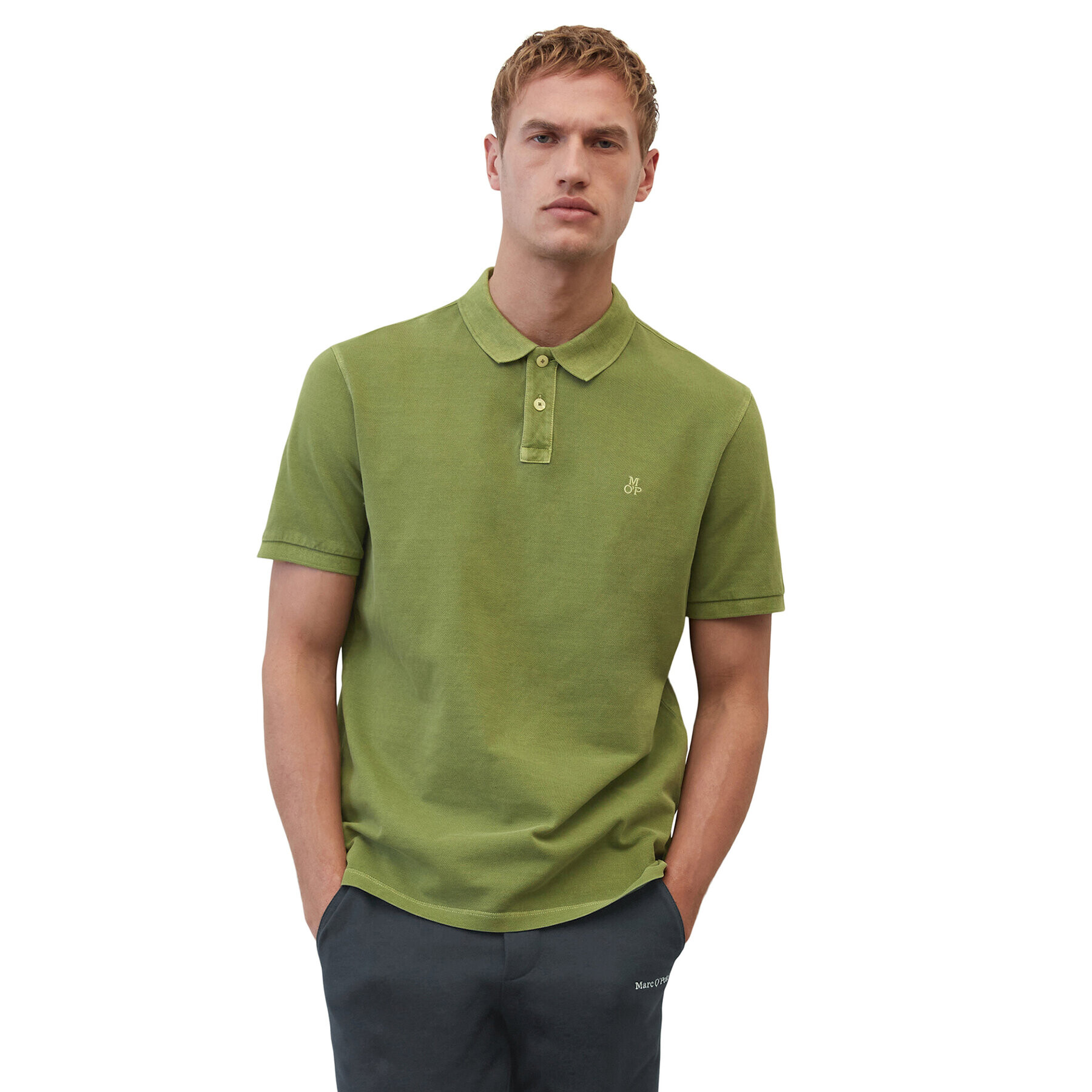 Marc O'Polo Polokošile M22226653000 Zelená Regular Fit - Pepit.cz