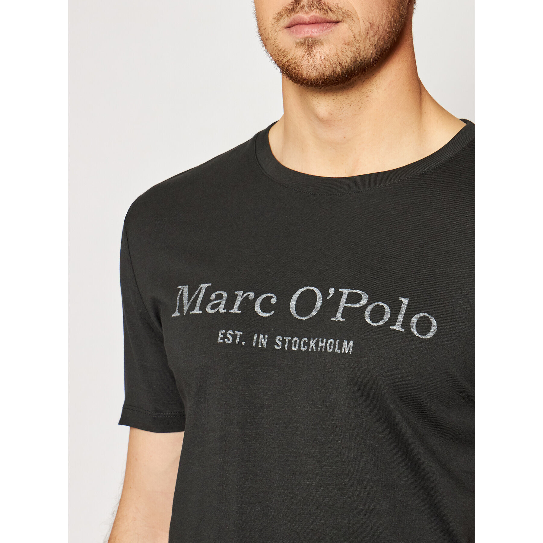 Marc O'Polo T-Shirt 122 2220 51352 Černá Regular Fit - Pepit.cz