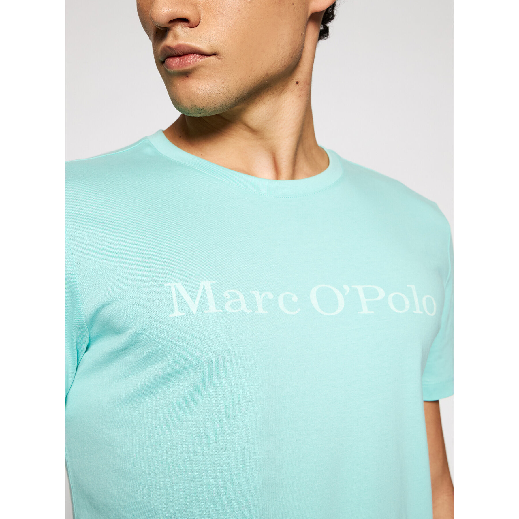 Marc O'Polo T-Shirt 123 2220 51230 Zelená Regular Fit - Pepit.cz