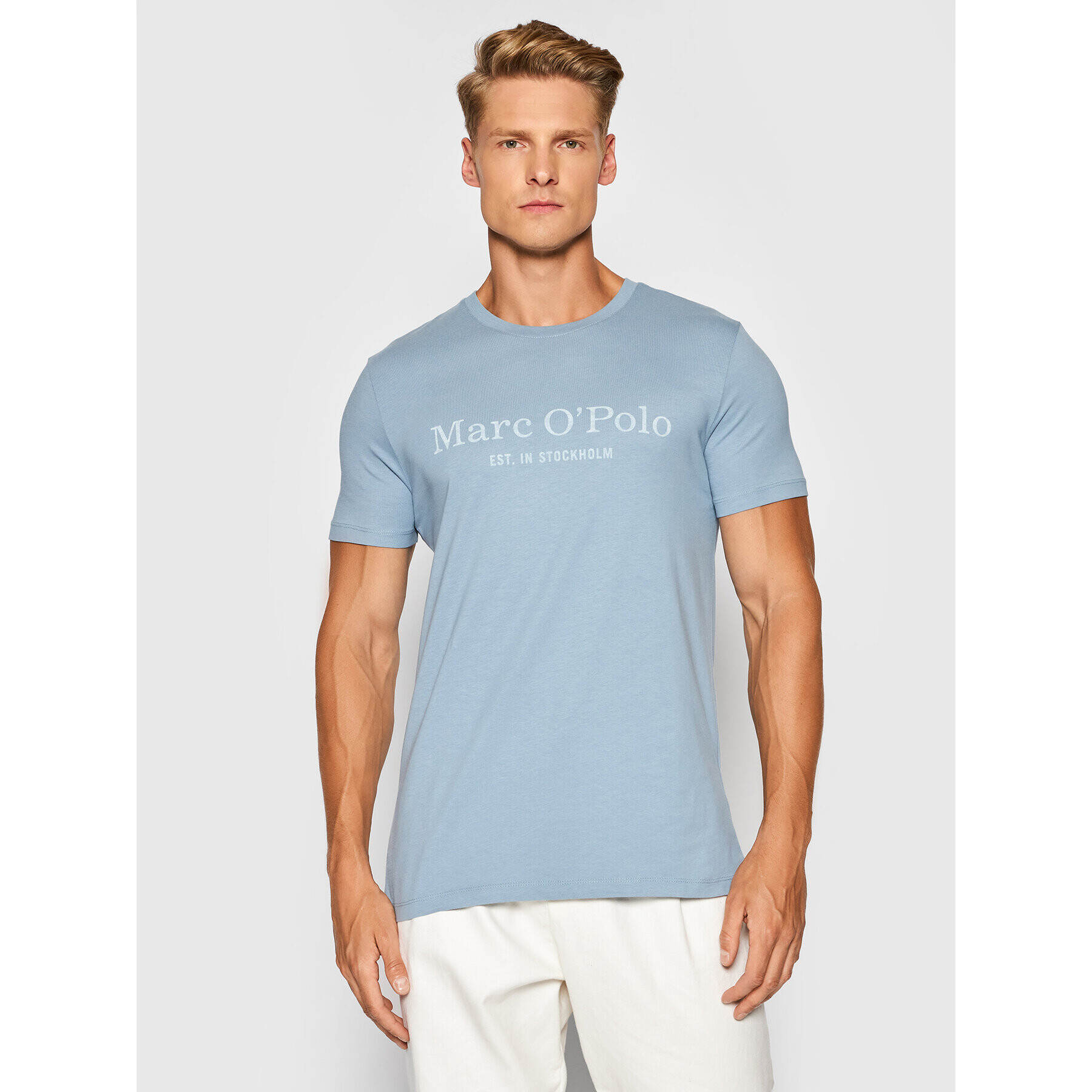 Marc O'Polo T-Shirt 127 2220 51024 Modrá Regular Fit - Pepit.cz