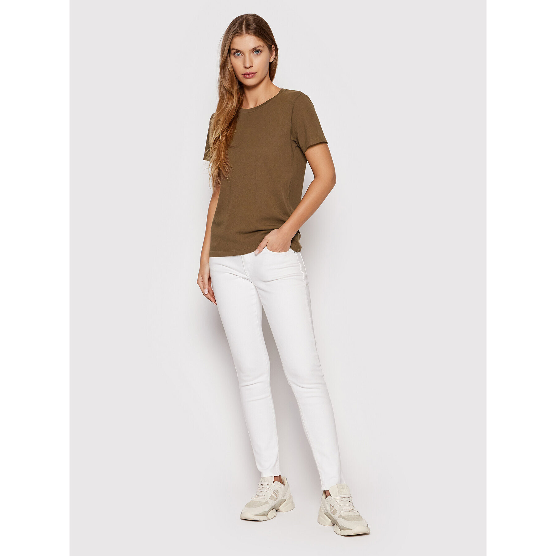 Marc O'Polo T-Shirt 202 2100 51425 Hnědá Regular Fit - Pepit.cz