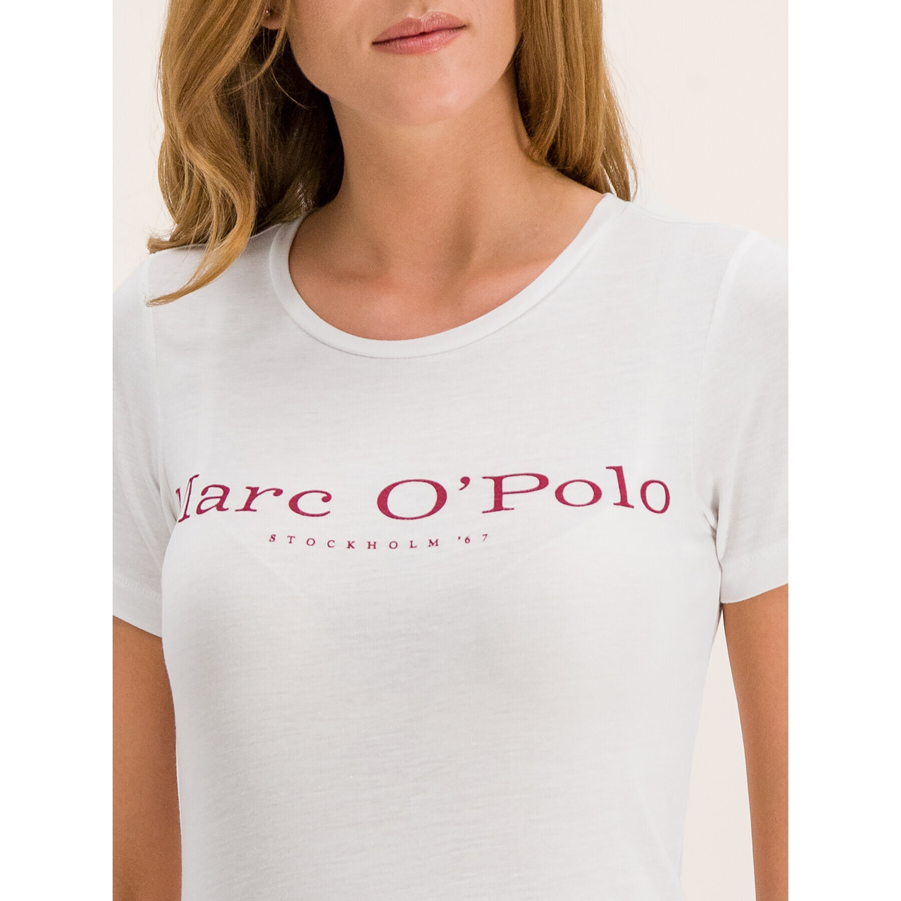 Marc O'Polo T-Shirt 908 2048 51397 Bílá Slim Fit - Pepit.cz