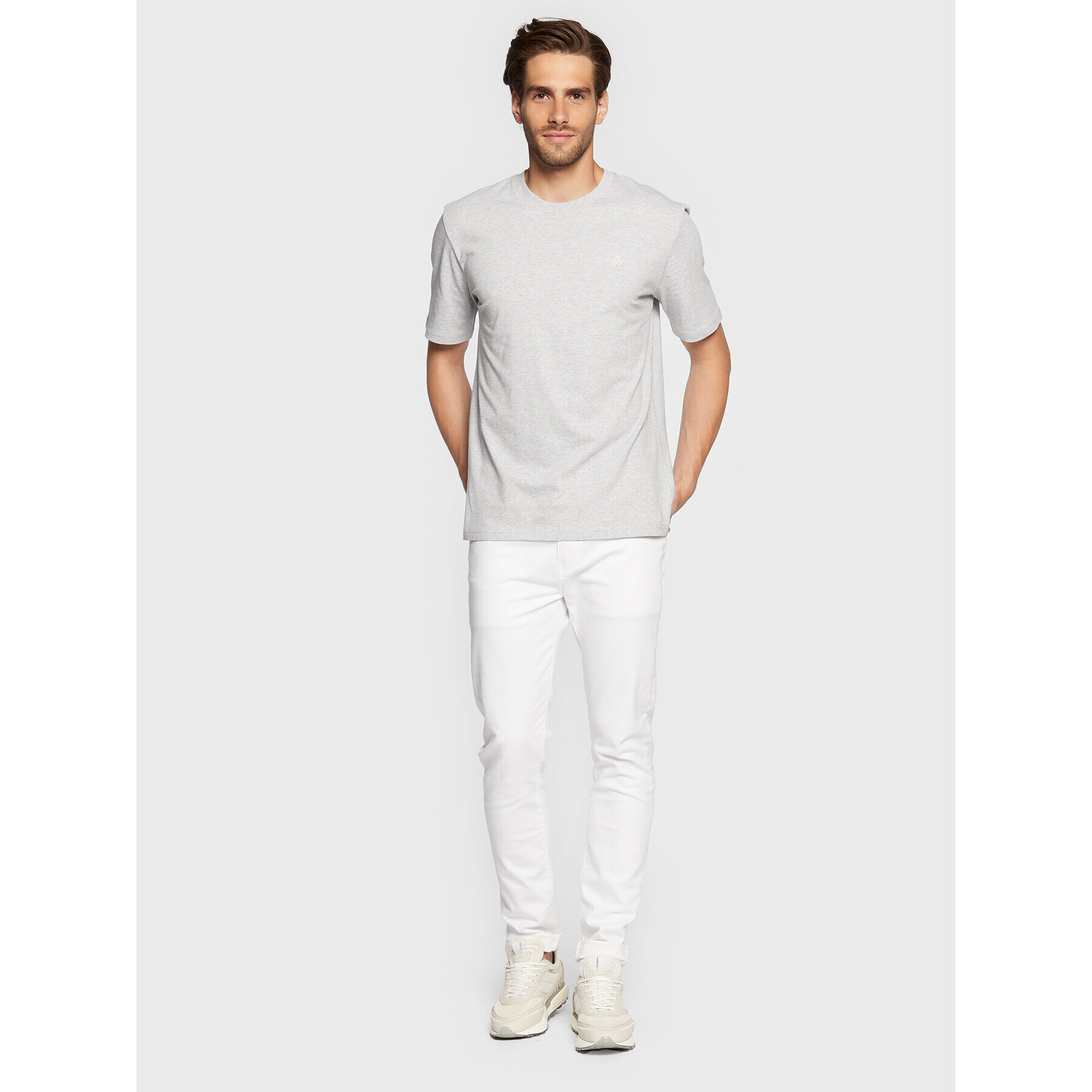 Marc O'Polo T-Shirt B21 2012 51054 Šedá Regular Fit - Pepit.cz