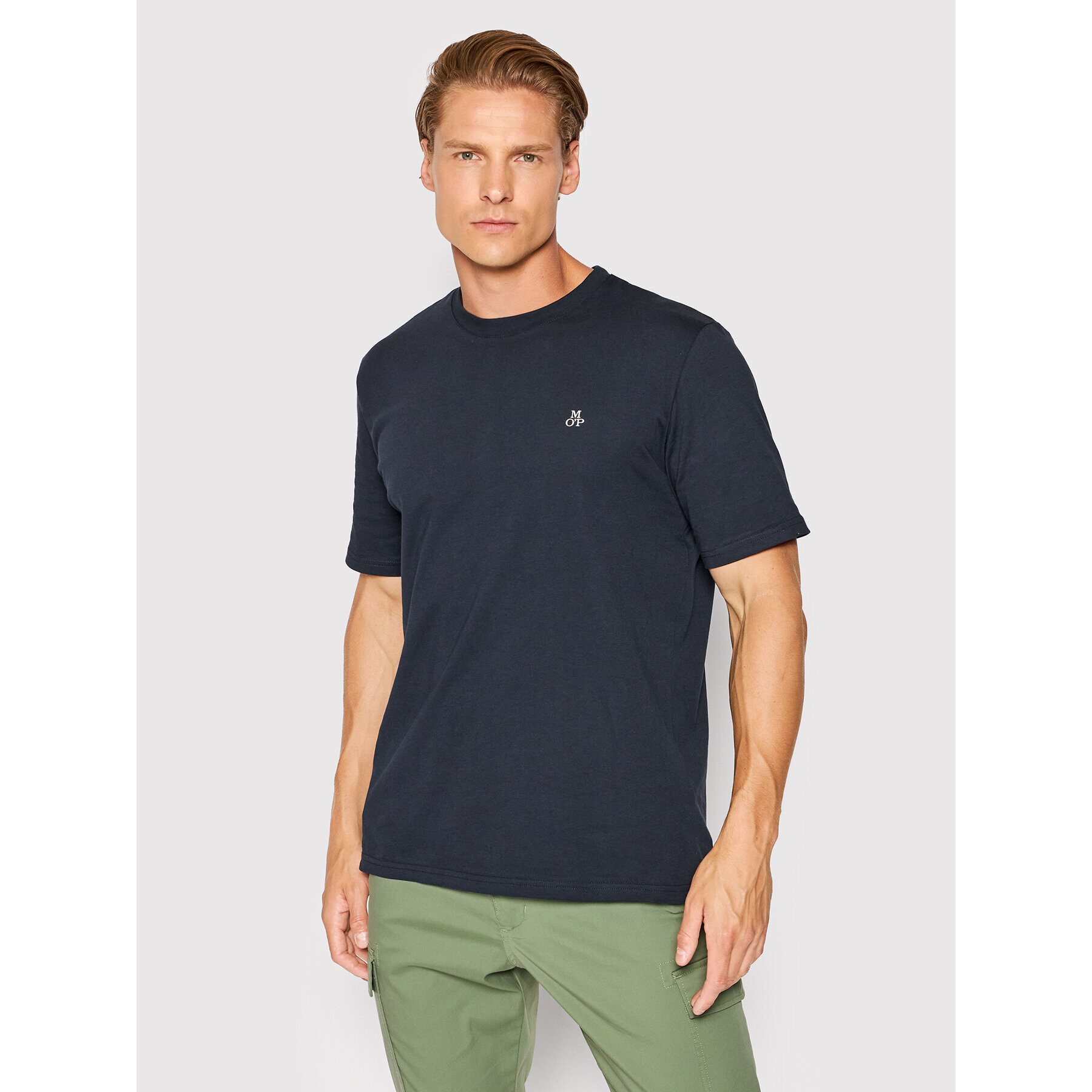 Marc O'Polo T-Shirt B21 2012 51054 Tmavomodrá Regular Fit - Pepit.cz