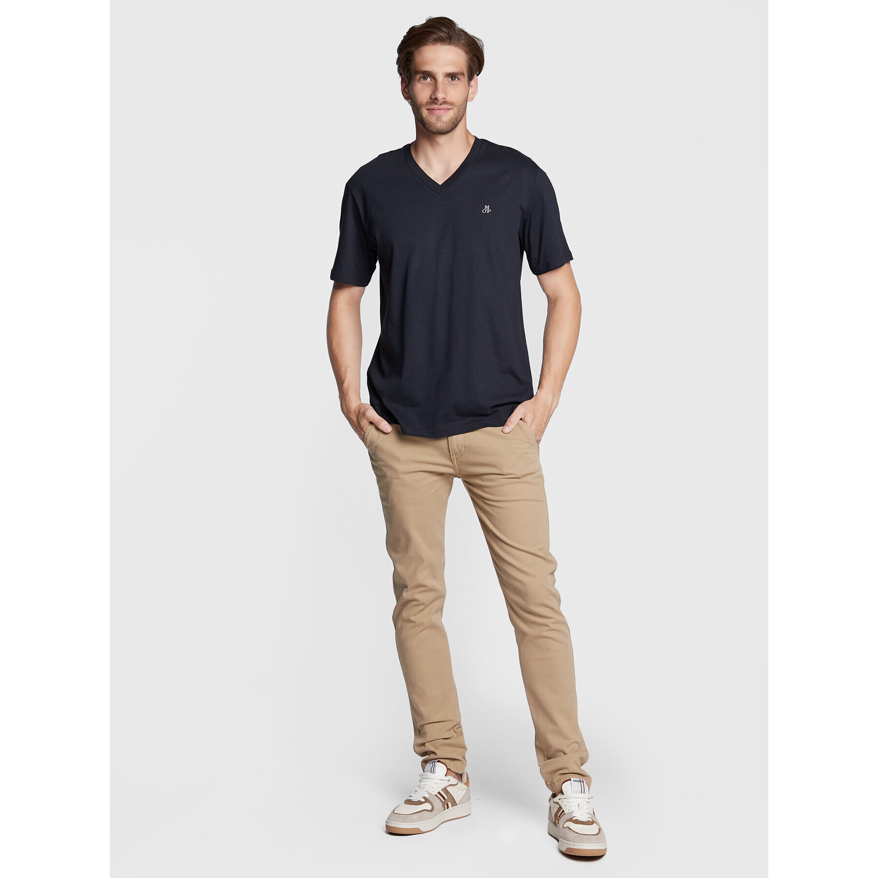 Marc O'Polo T-Shirt B21 2012 51616 Tmavomodrá Regular Fit - Pepit.cz